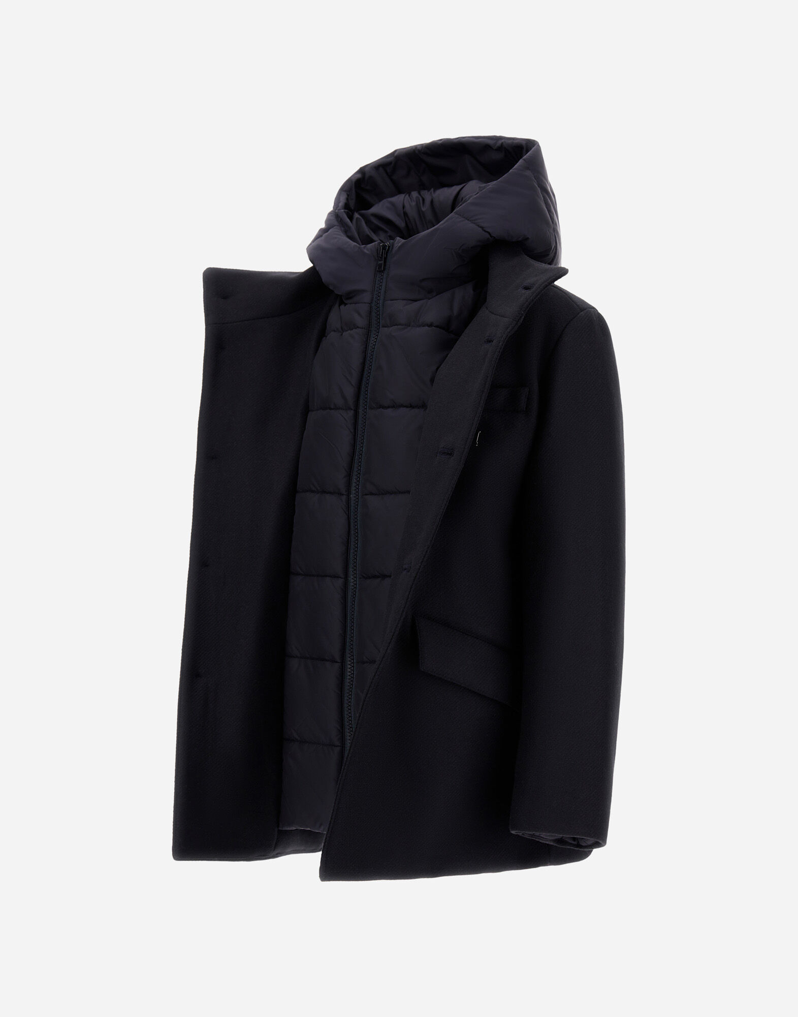 COAT IN ECOWOOL AND NYLON CHAMONIX