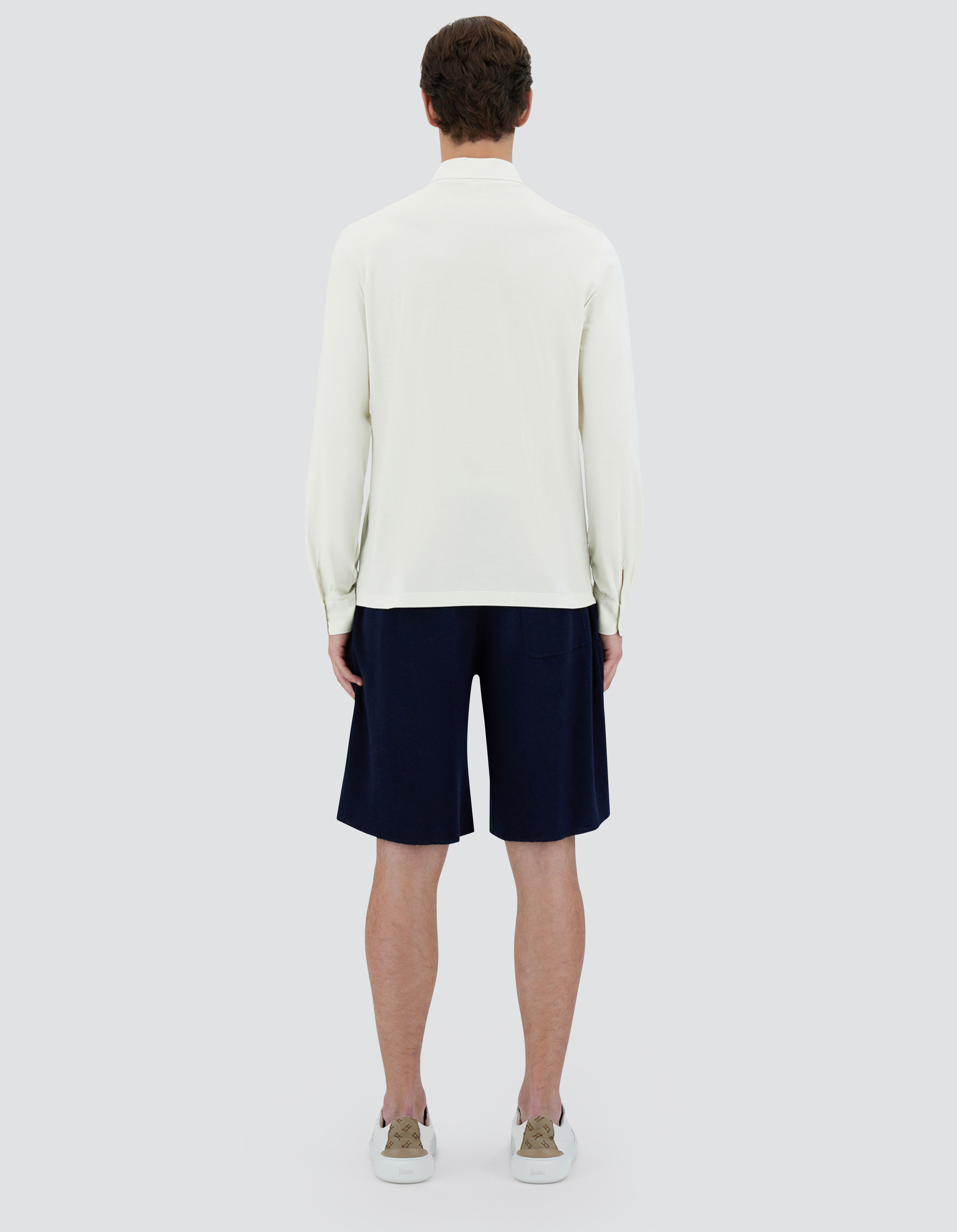 JERSEY CREPE POLO SHIRT
