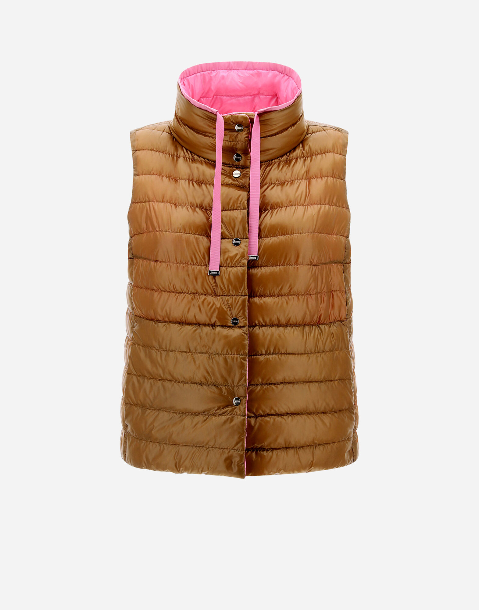 REVERSIBLE SLEEVELESS JACKET IN NYLON ULTRALIGHT