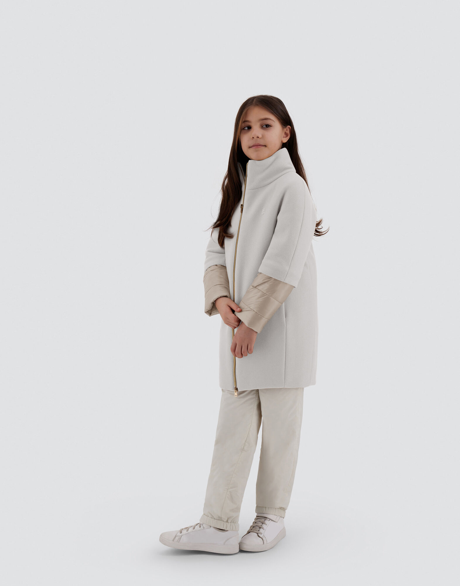 COAT IN ECOWOOL AND NYLON ULTRALIGHT
