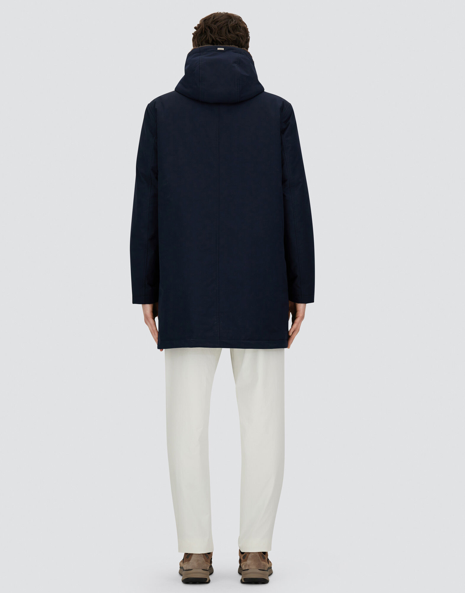 LONG PARKA IN KEYSTONE AND LIGHT FAUX FUR