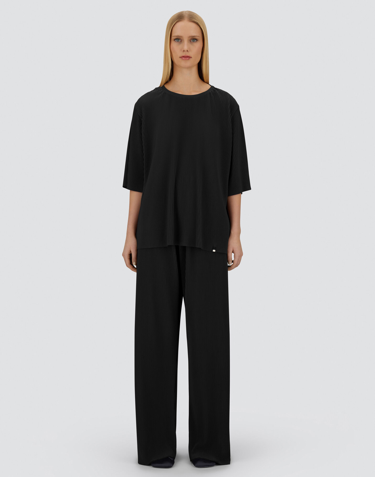 RESORT T-SHIRT IN PLEATED JERSEY