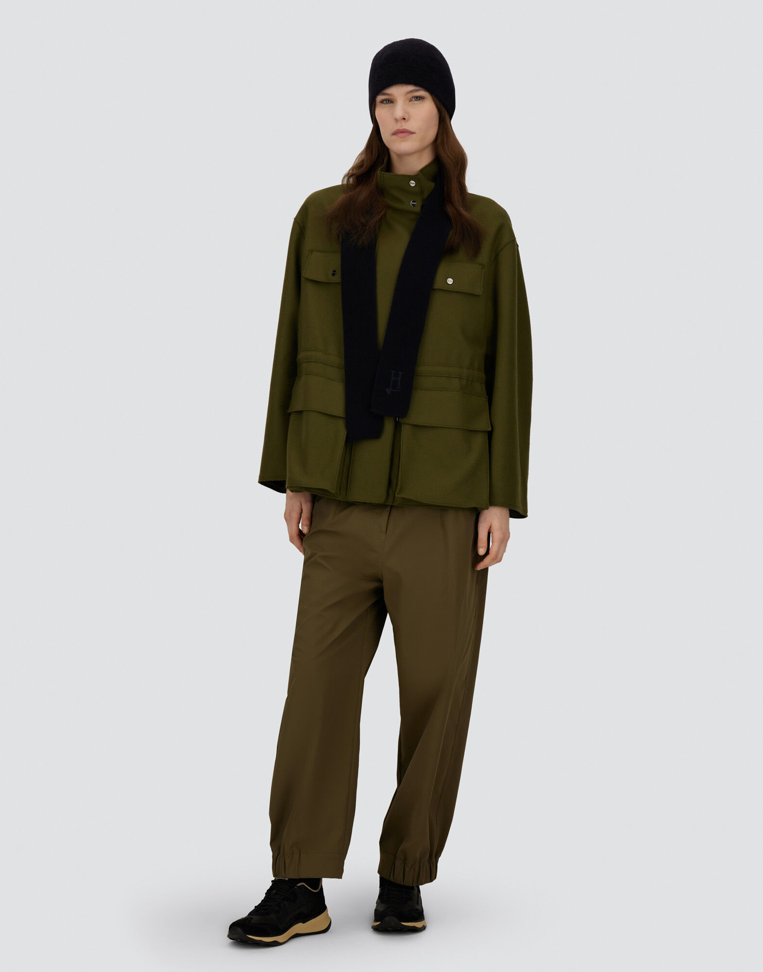 FIELD JACKET IN PURE WOOL CLOTH