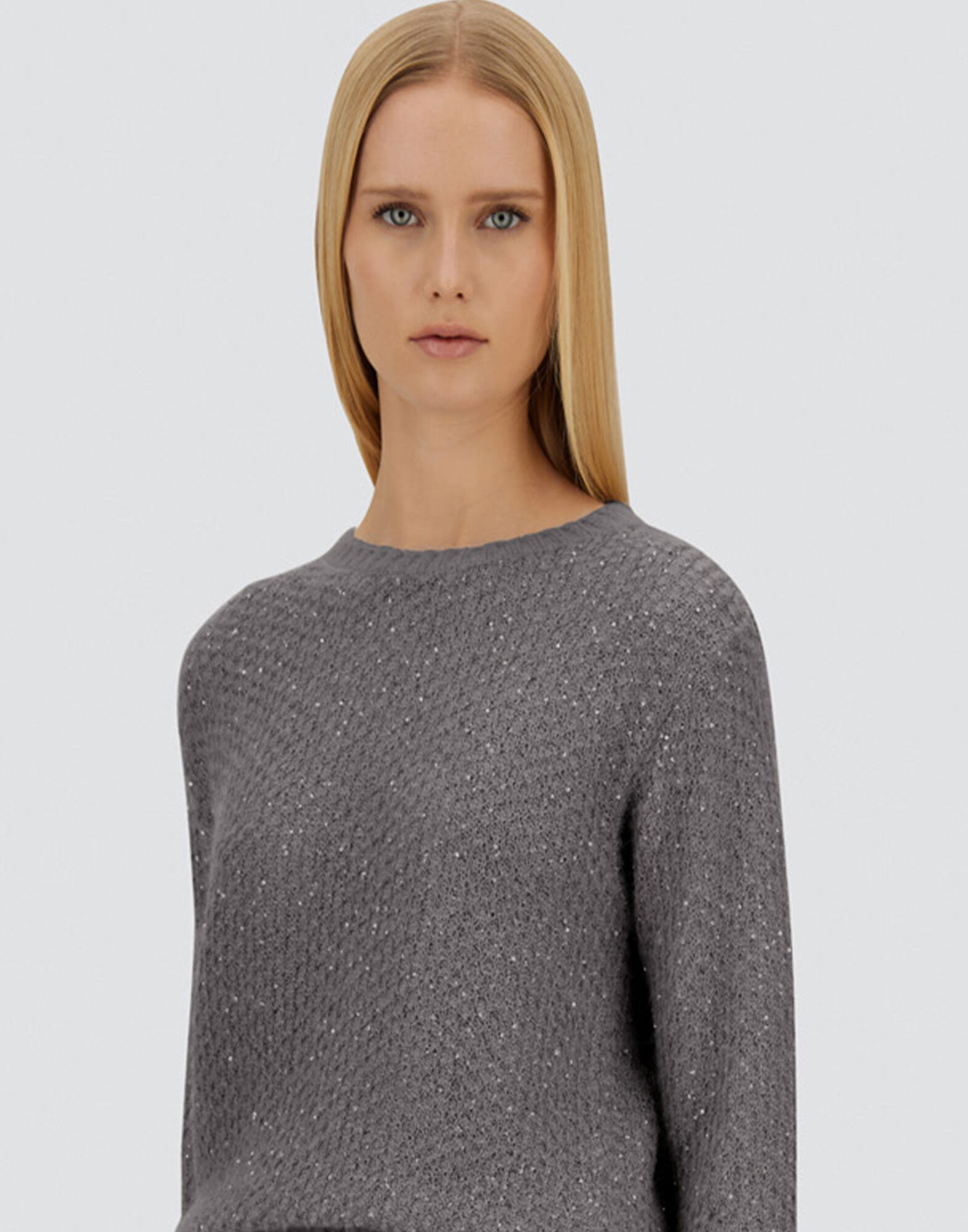 RESORT SWEATER IN SHINY ALPACA WOOL