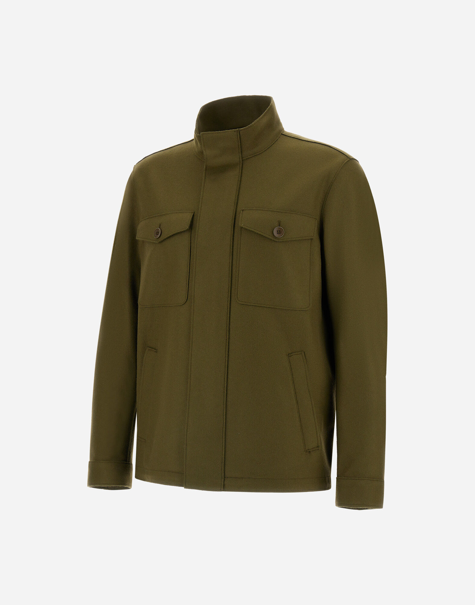 FIELD JACKET IN PURE WOOL CLOTH