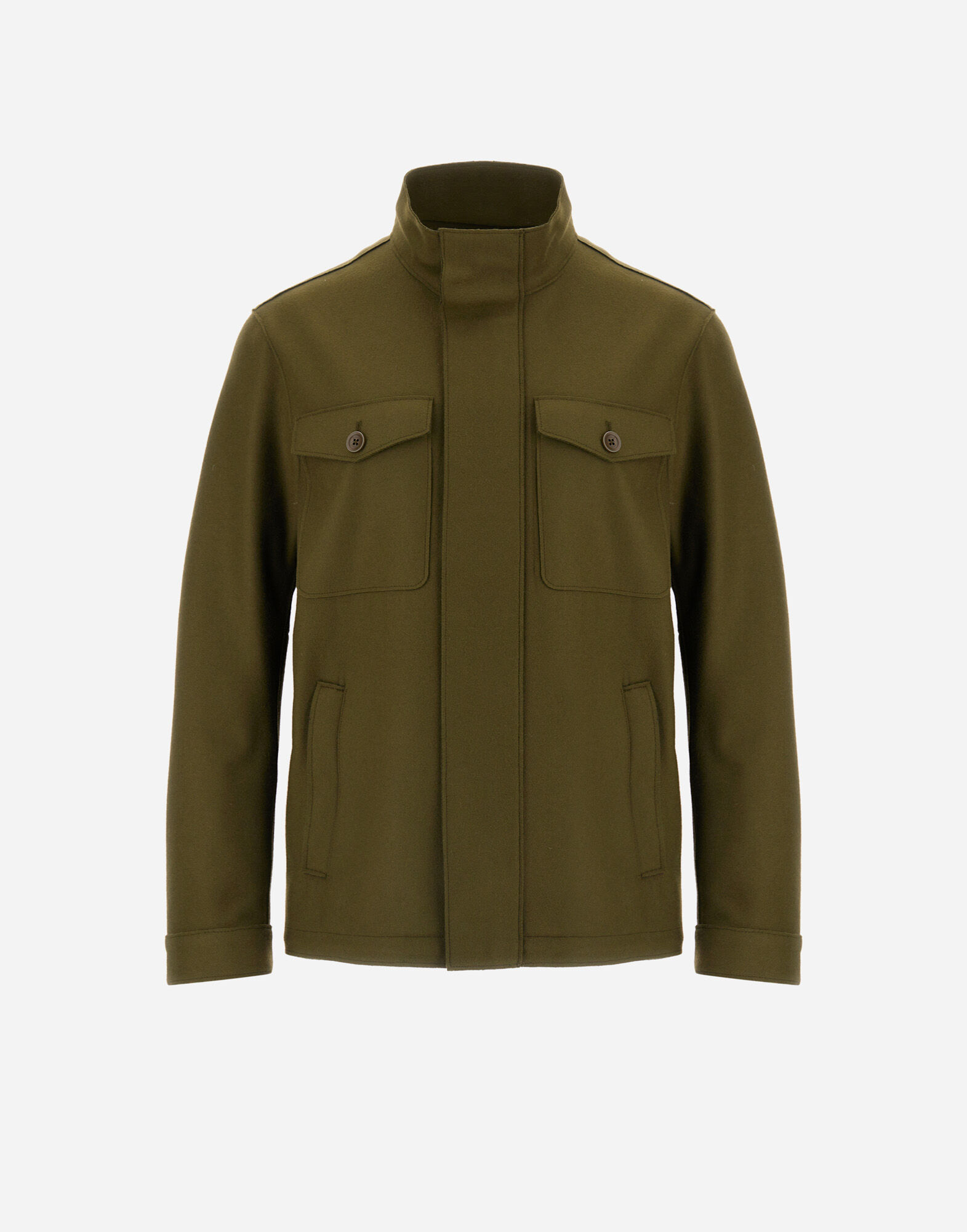 FIELD JACKET IN PURE WOOL CLOTH