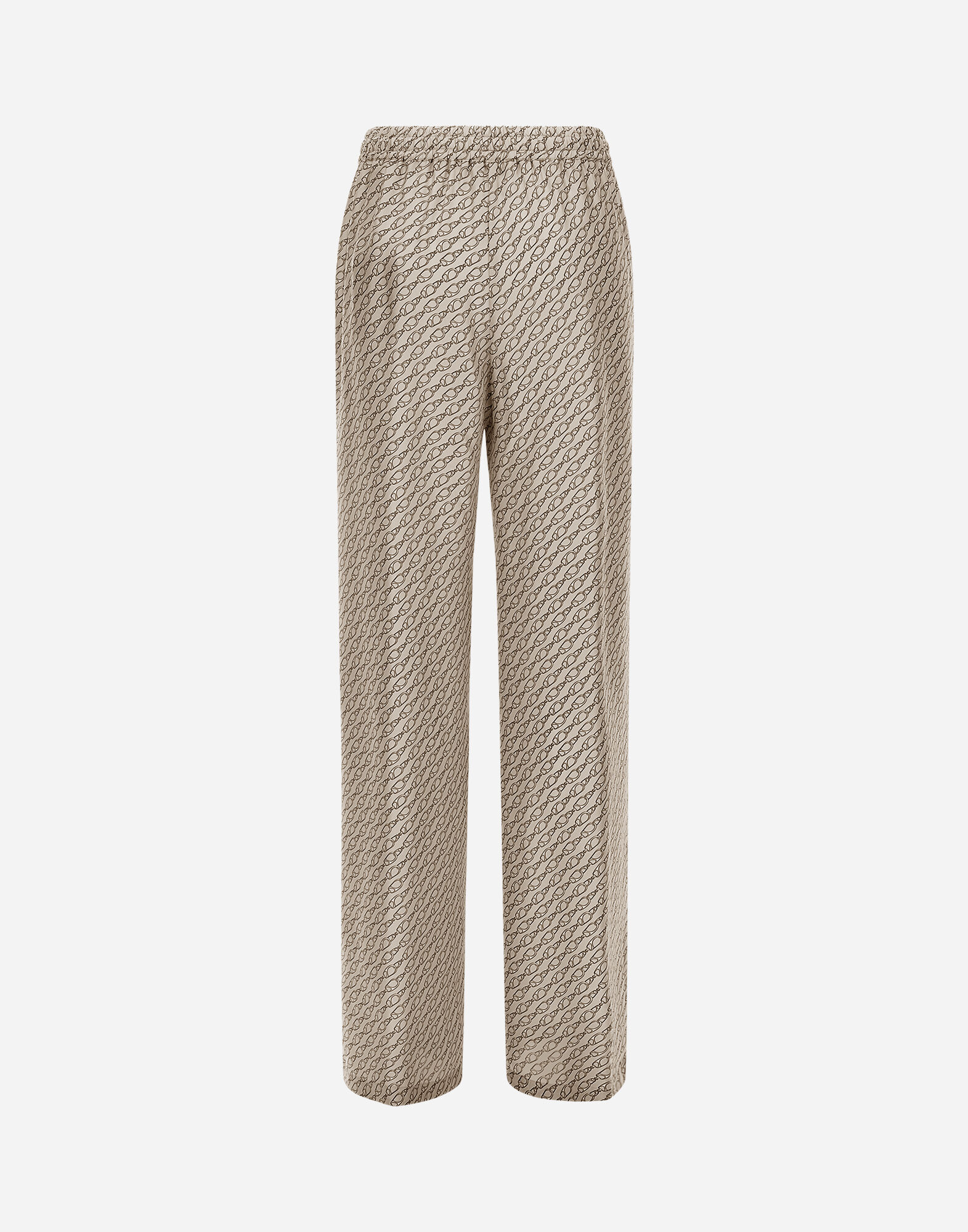 TROUSERS IN ICONIC PRINT SILK