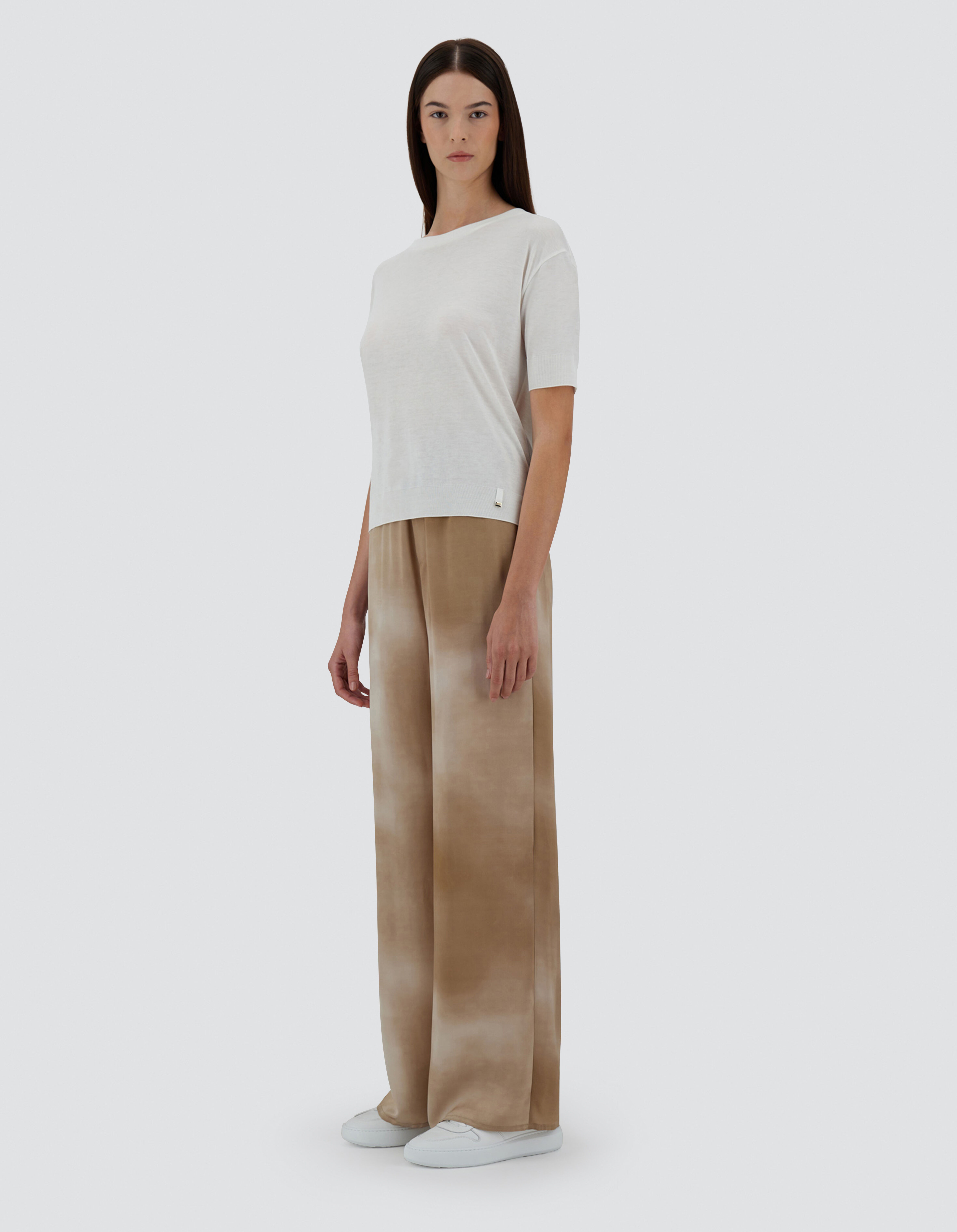 T-SHIRT IN GLAM KNIT?EFFECT