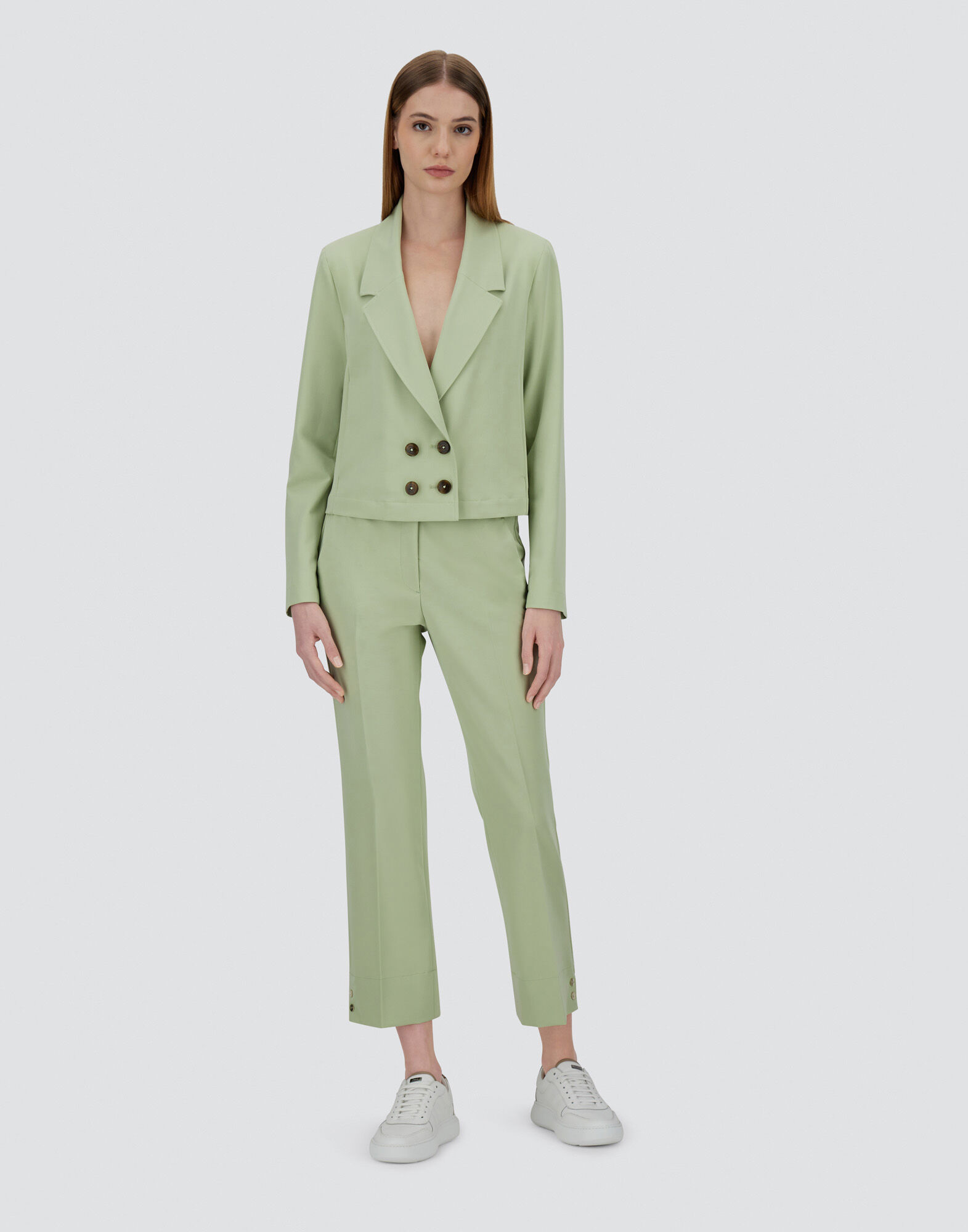 VISCOSE-EFFECT BLAZER