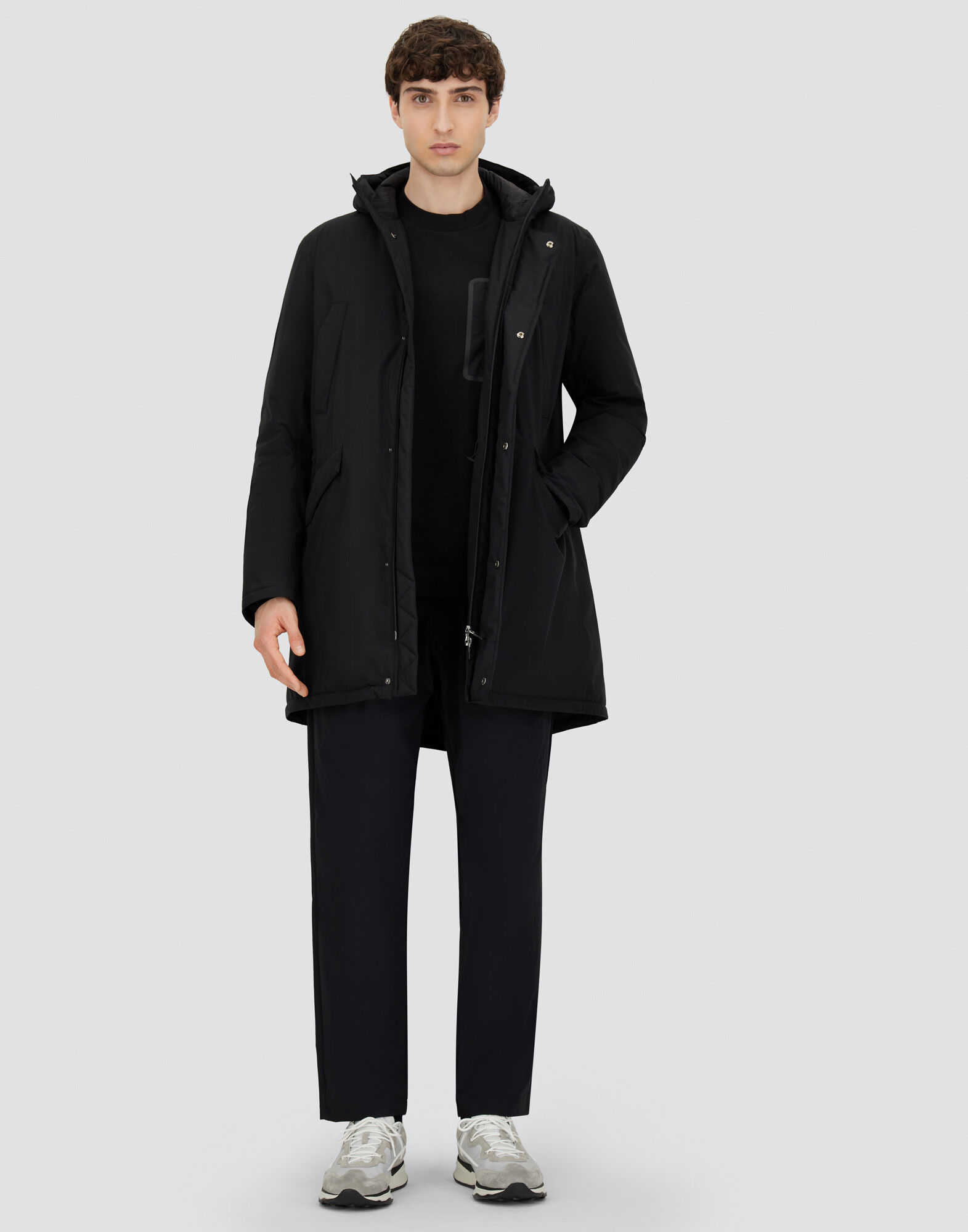 LONG PARKA IN 2-LAYER WINDSTOPPER