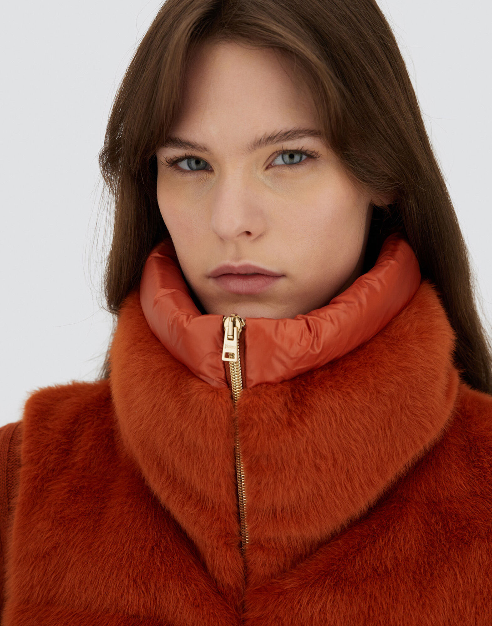 VEST IN LADY ALTERNATIVE FUR AND NYLON ULTRALIGHT