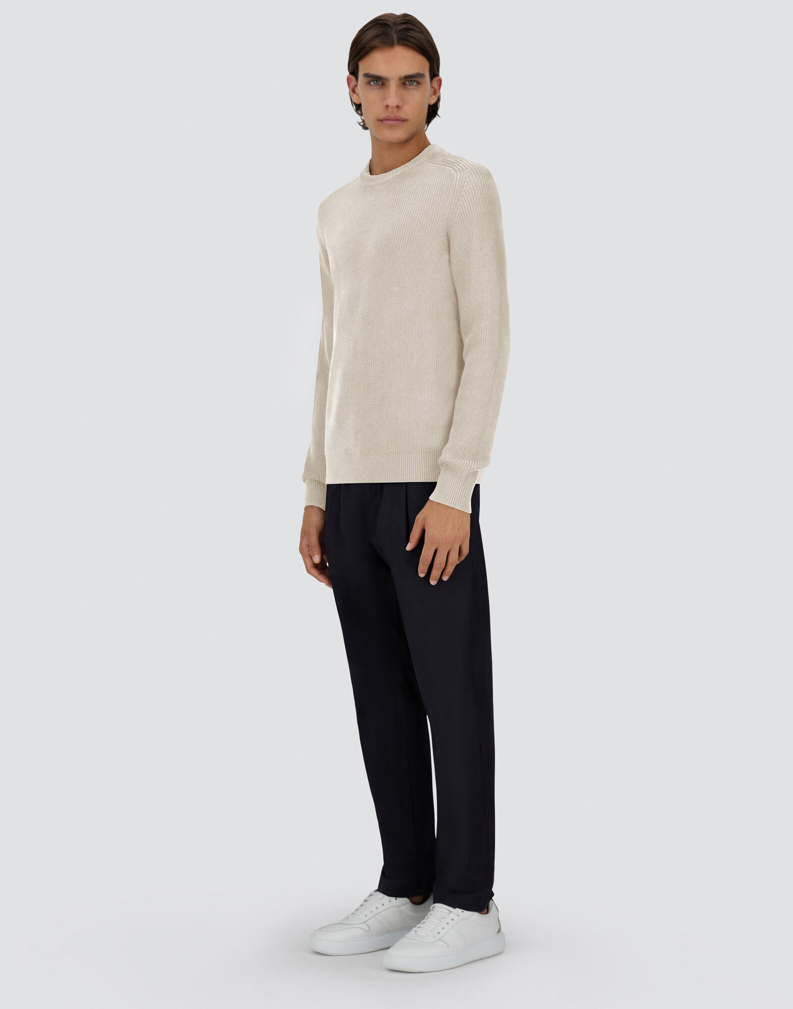 DRY COTTON KNIT SWEATER