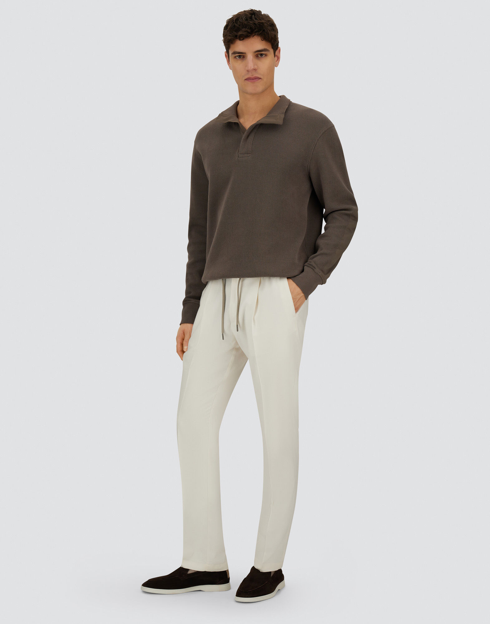 RESORT TROUSERS IN CASHMERE SILK