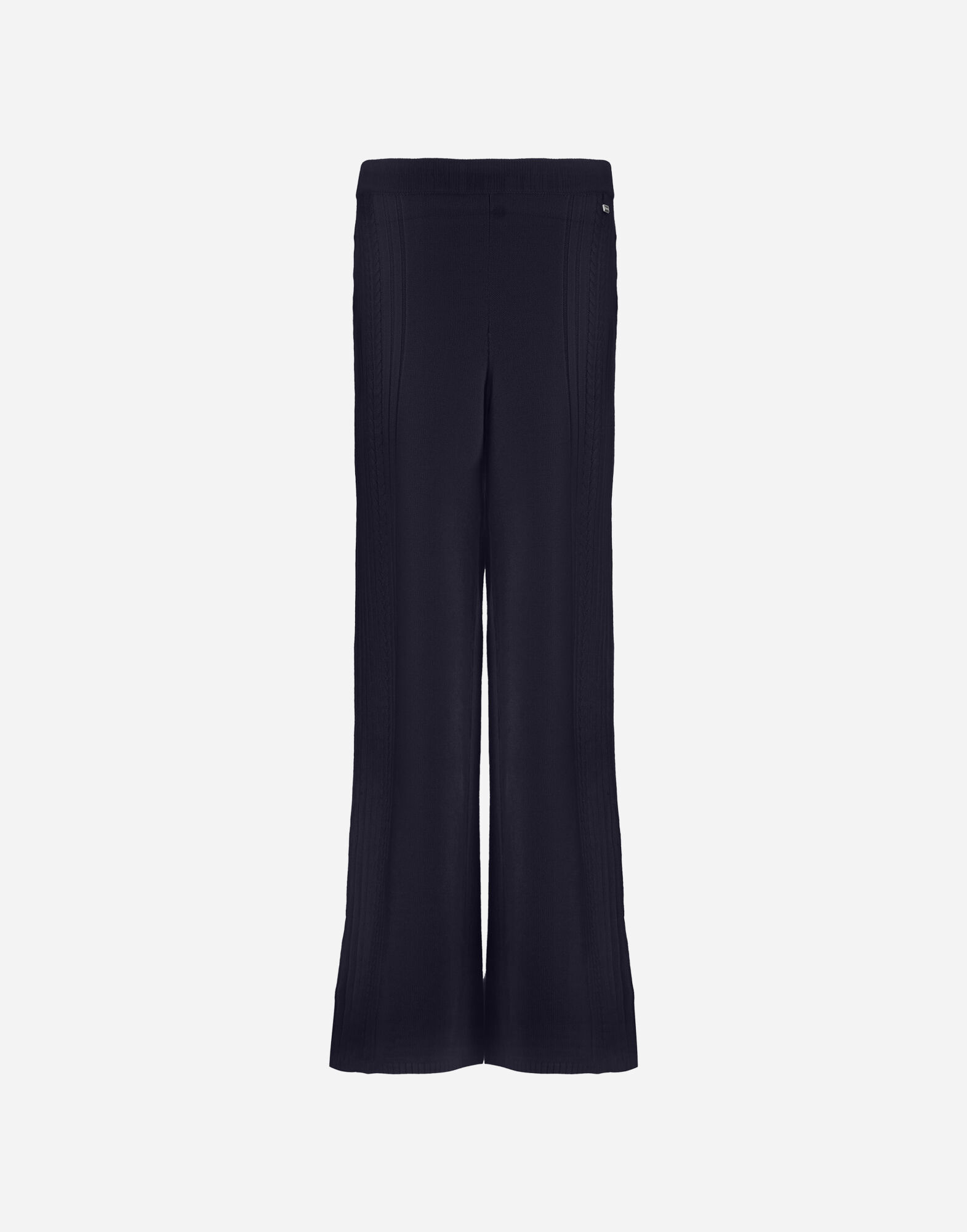 TROUSERS IN RIBBED & BRAIDED MERINO WOOL