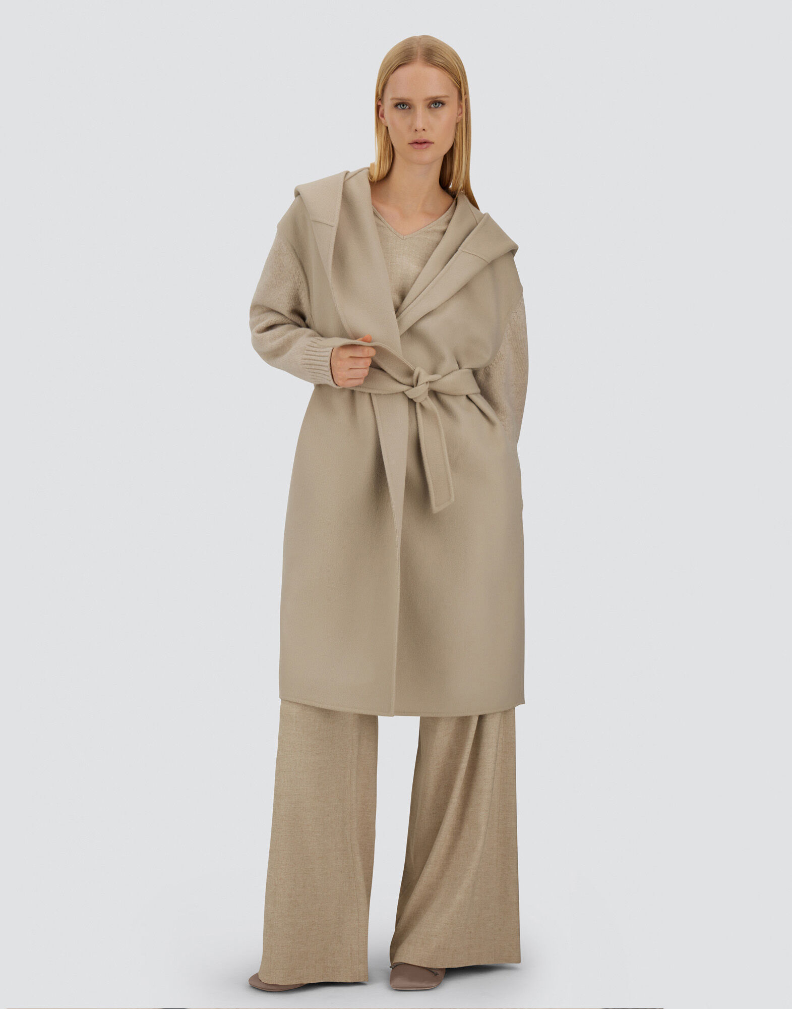 RESORT COAT IN DOUBLE FACED PURE WOOL