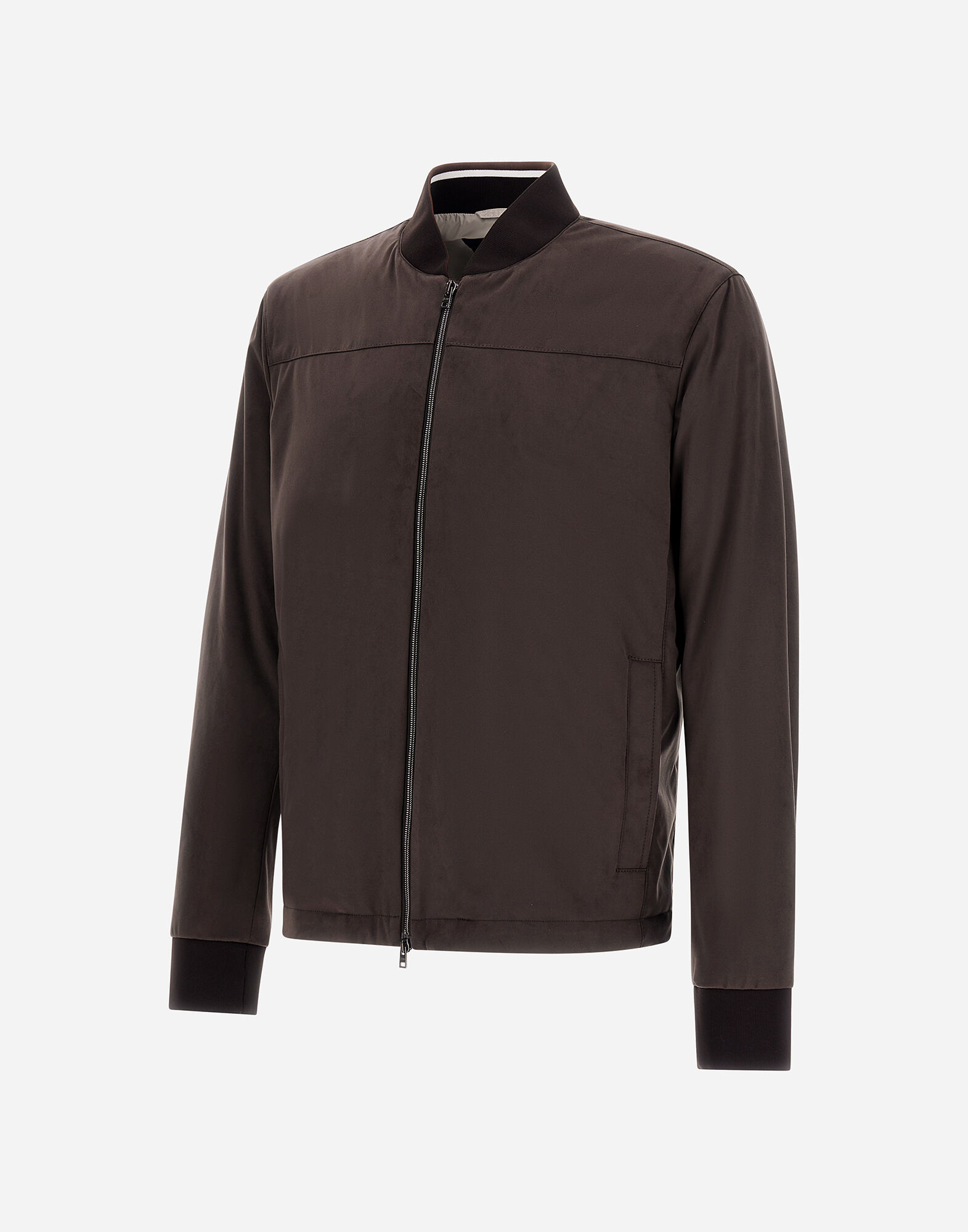 SUEDE EFFECT BOMBER JACKET