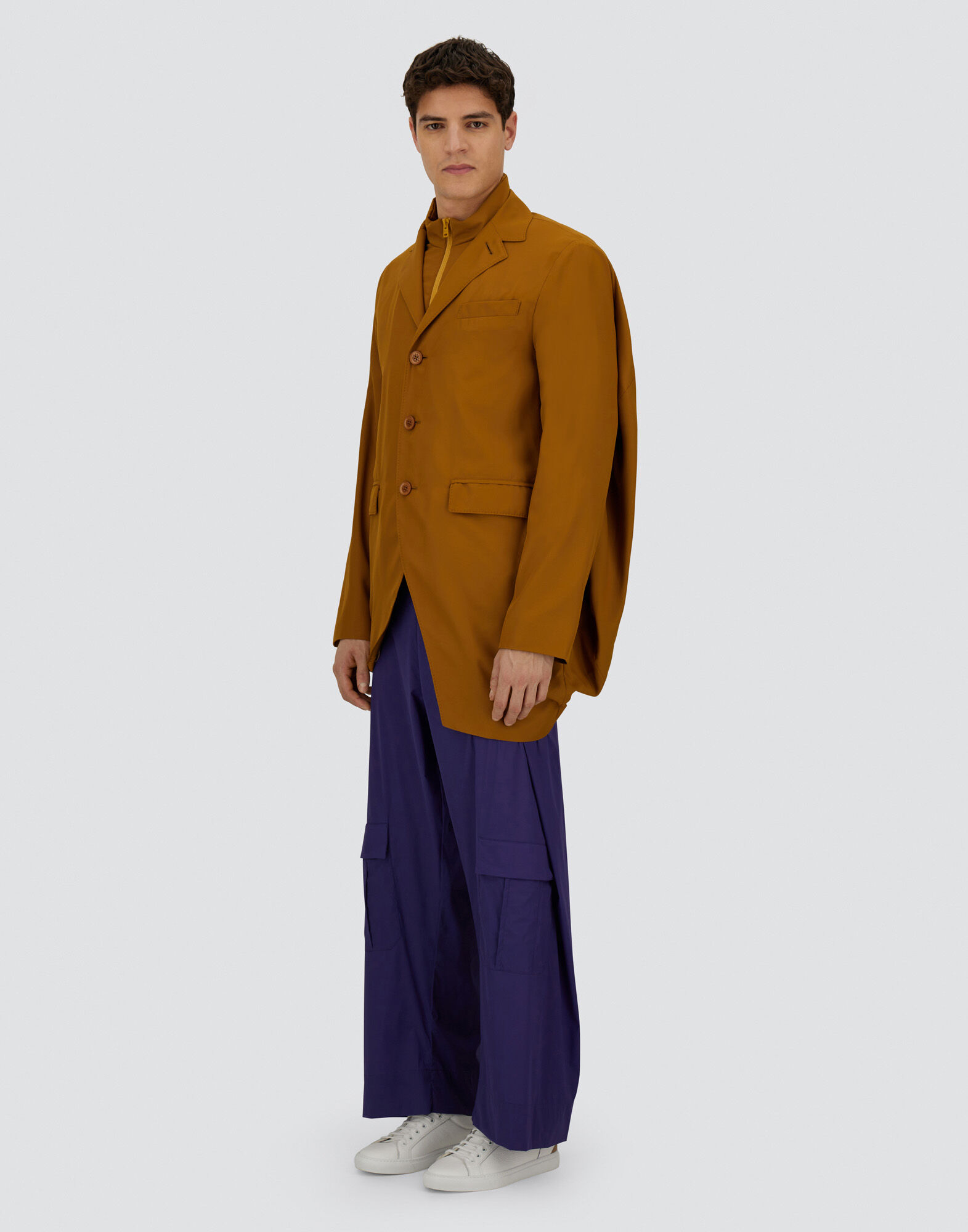 GLOBE BLAZER IN POST-CONSUMER RECYCLED POLY