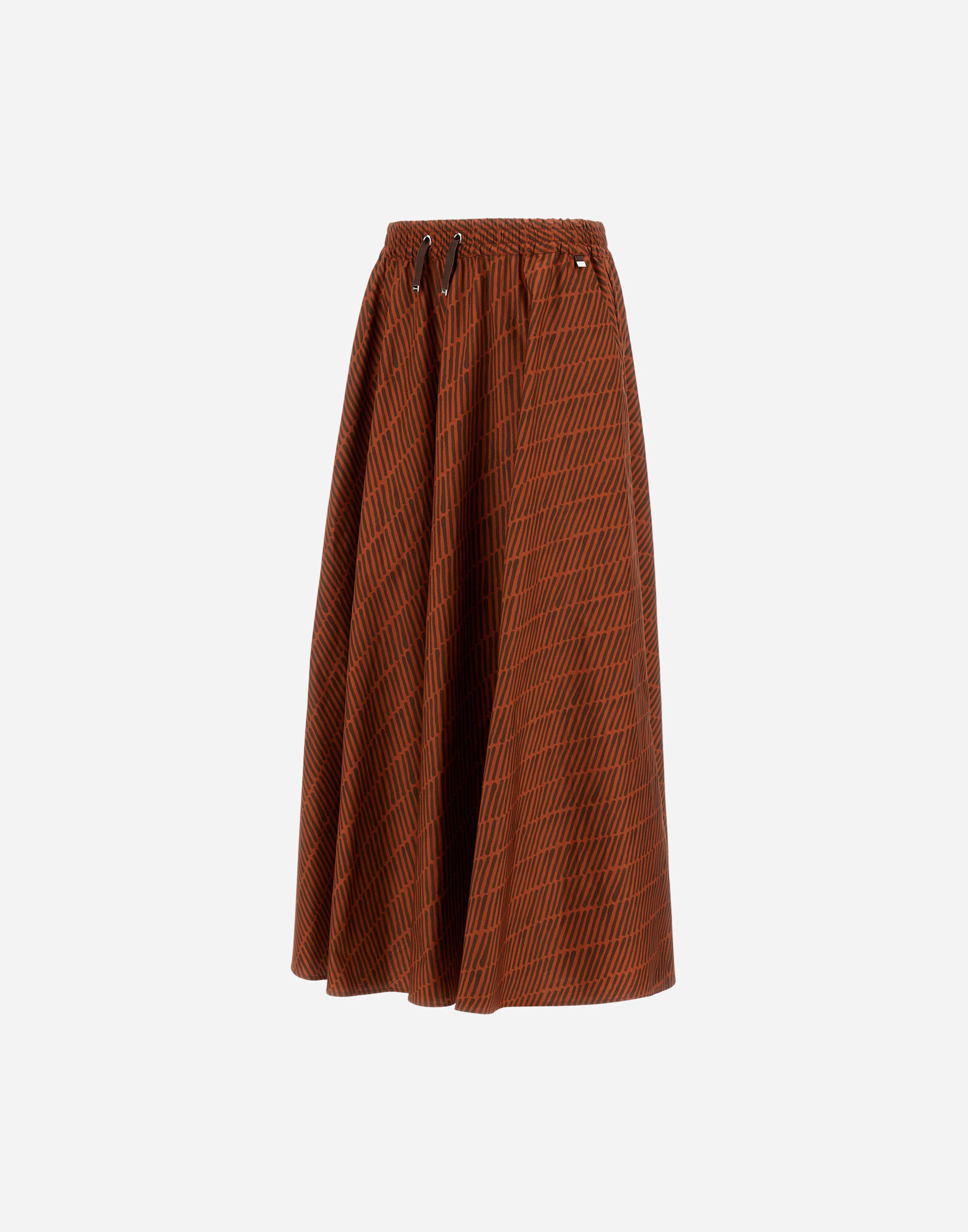 RESORT SKIRT IN COTTON SPIKE PRINT