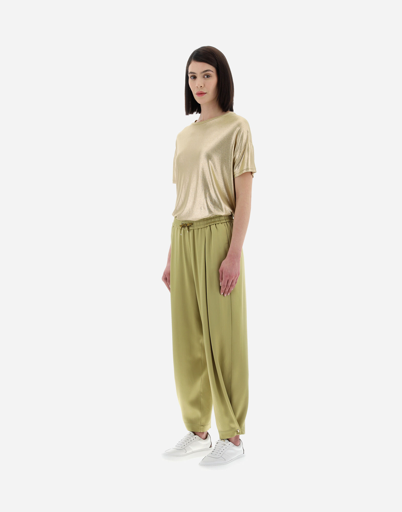 RESORT TROUSERS IN SATIN EFFECT