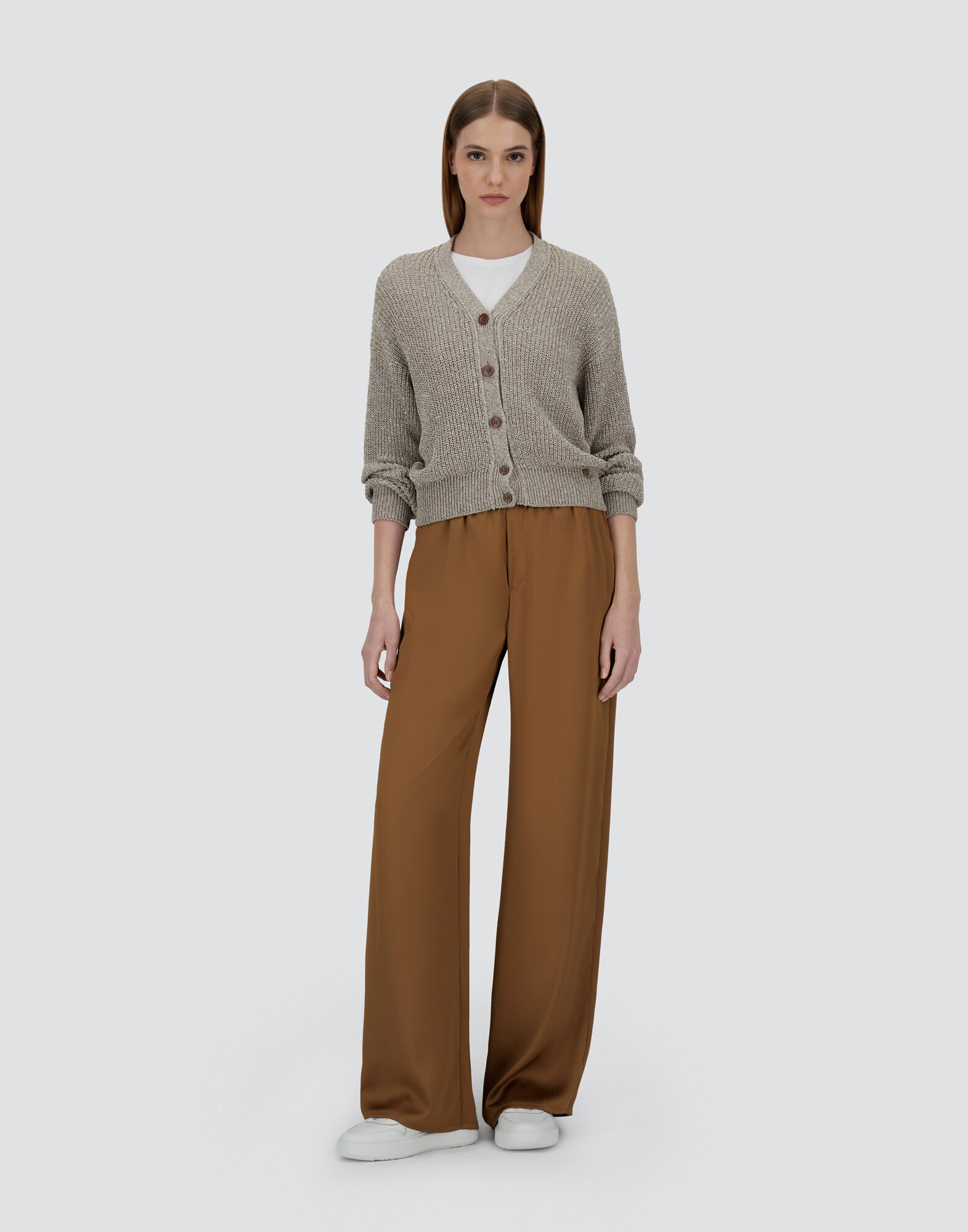 CARDIGAN IN GLITTER?KNIT