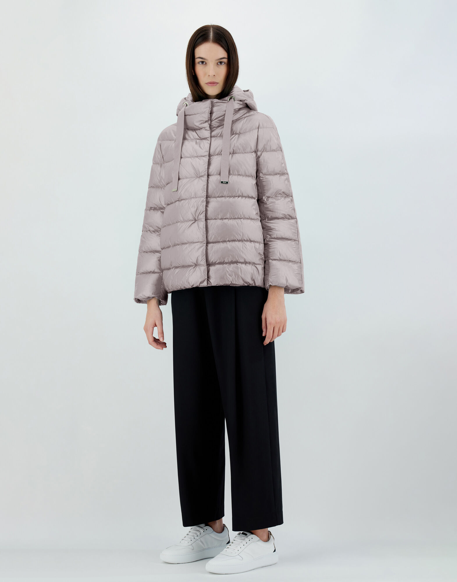 NYLON ULTRALIGHT AND SILK CASHMERE CAPE