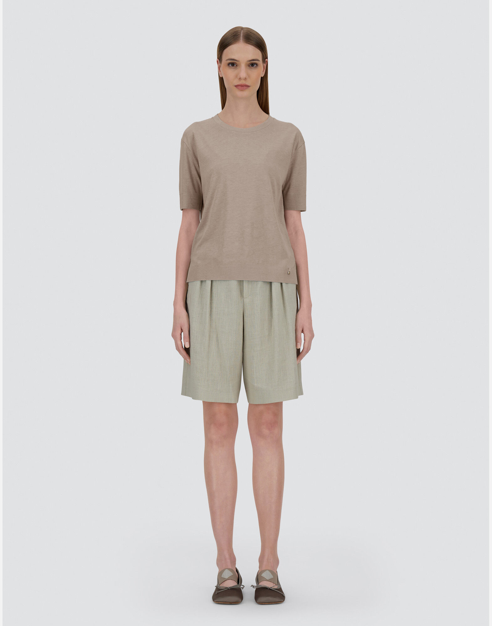 T-SHIRT IN GLAM KNIT?EFFECT
