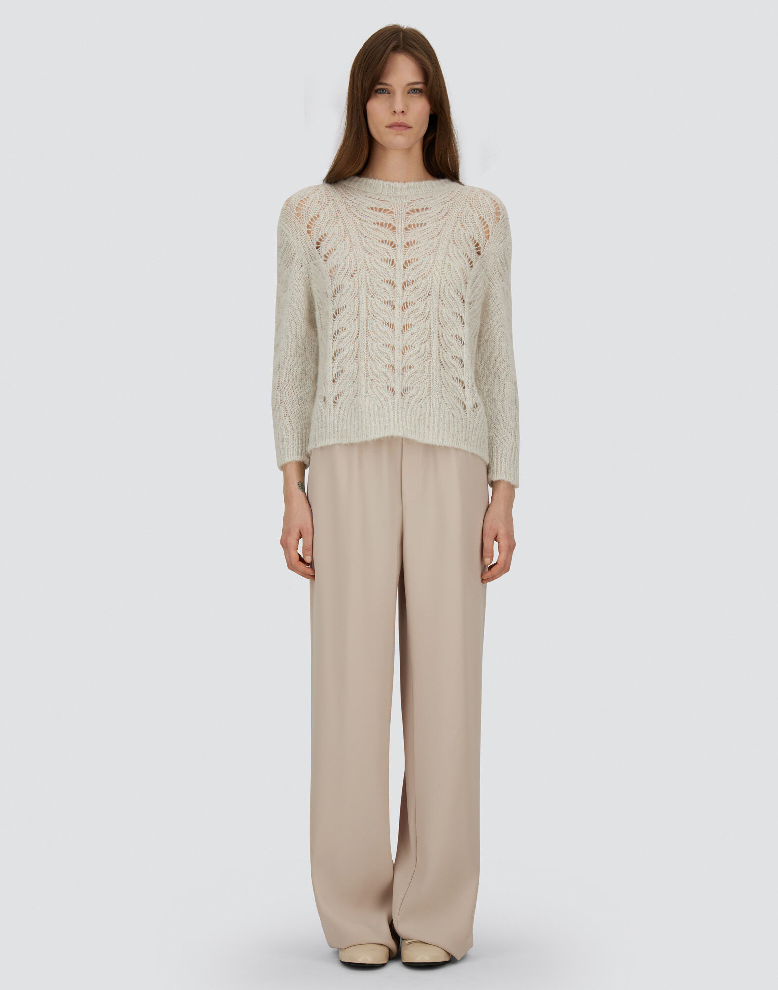 SWEATER IN LUREX, ALPACA & WOOL