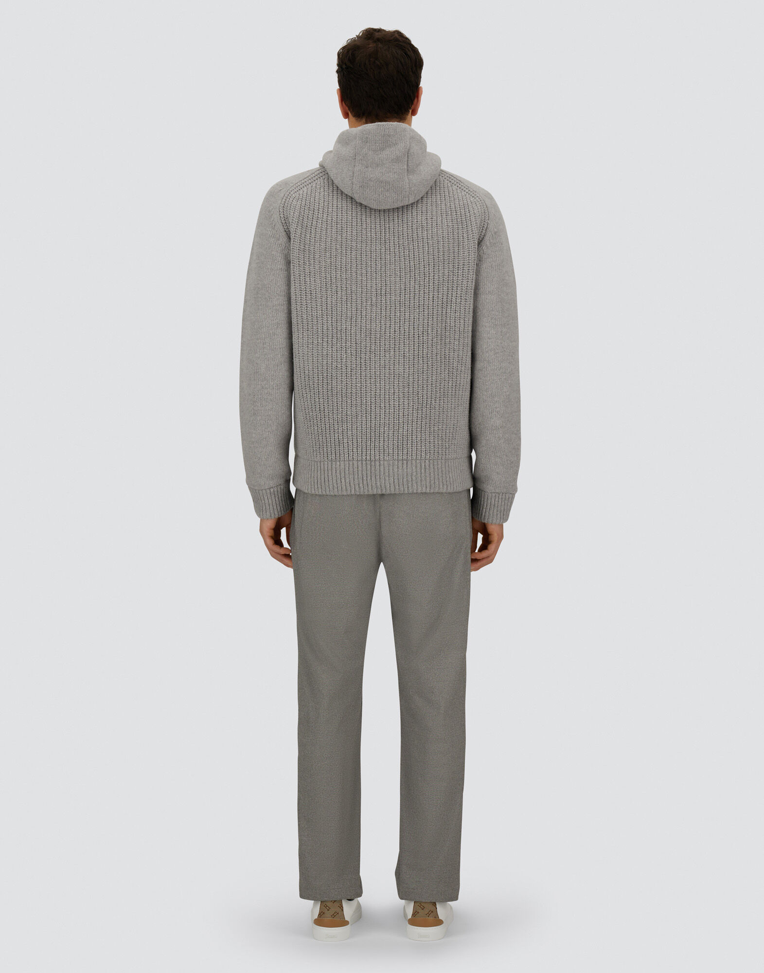 RESORT CARDIGAN IN STOCKING-STITCHED CARDED WOOL
