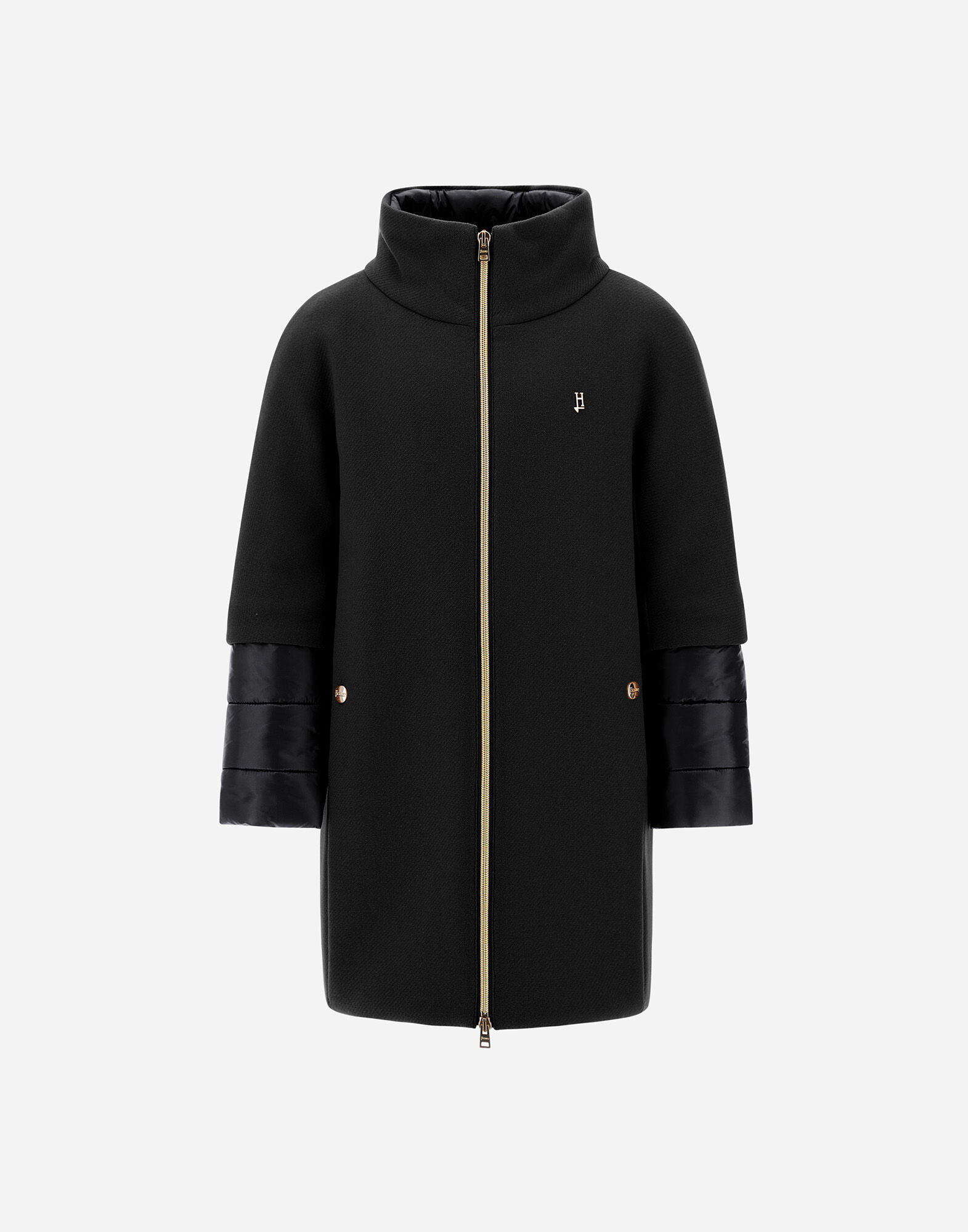 COAT IN ECOWOOL AND NYLON ULTRALIGHT