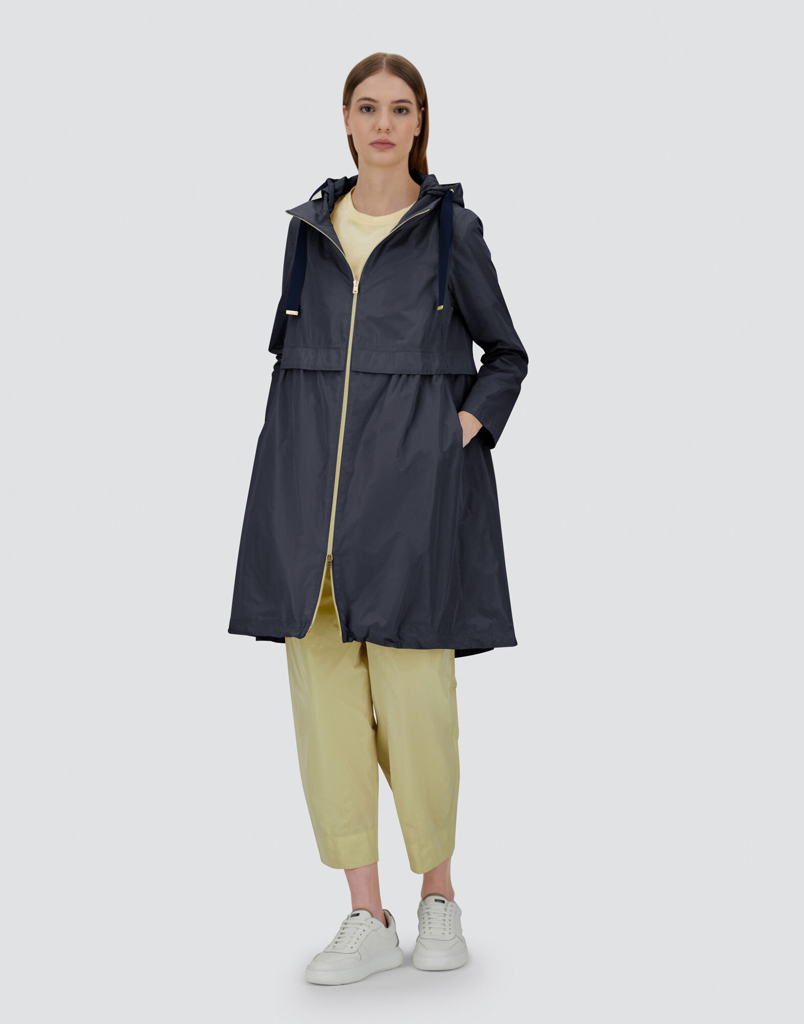 NEW TECHNO TAFFETA LONG PARKA