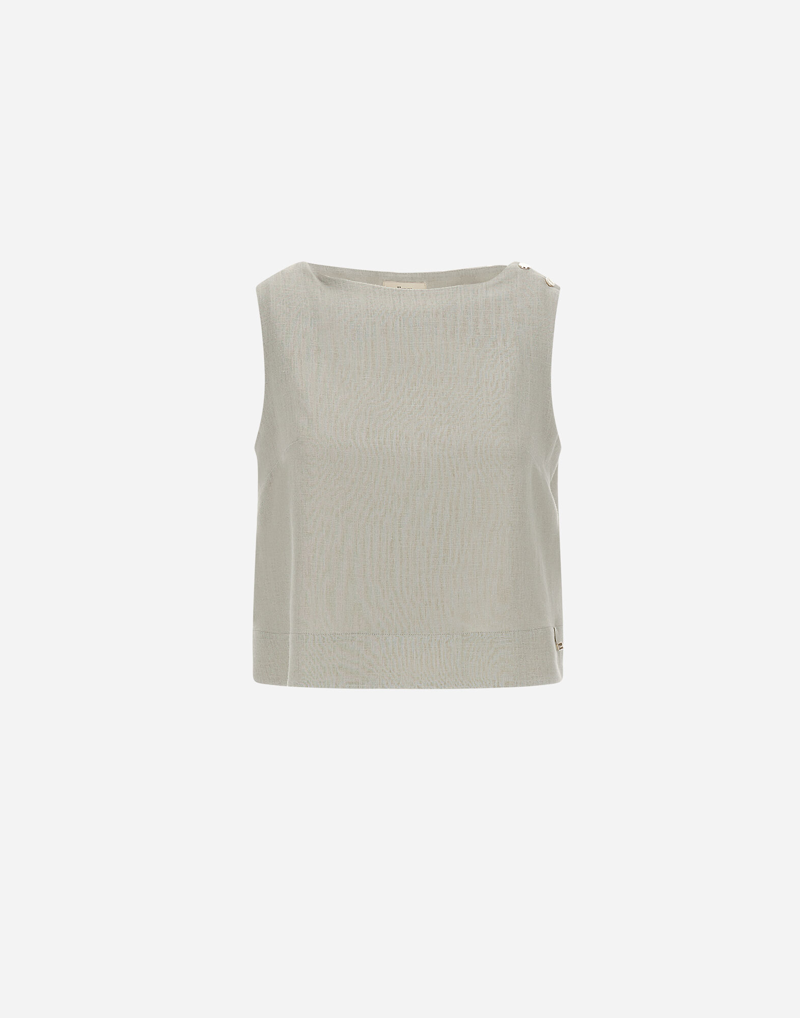 LINEN-BLEND TOP