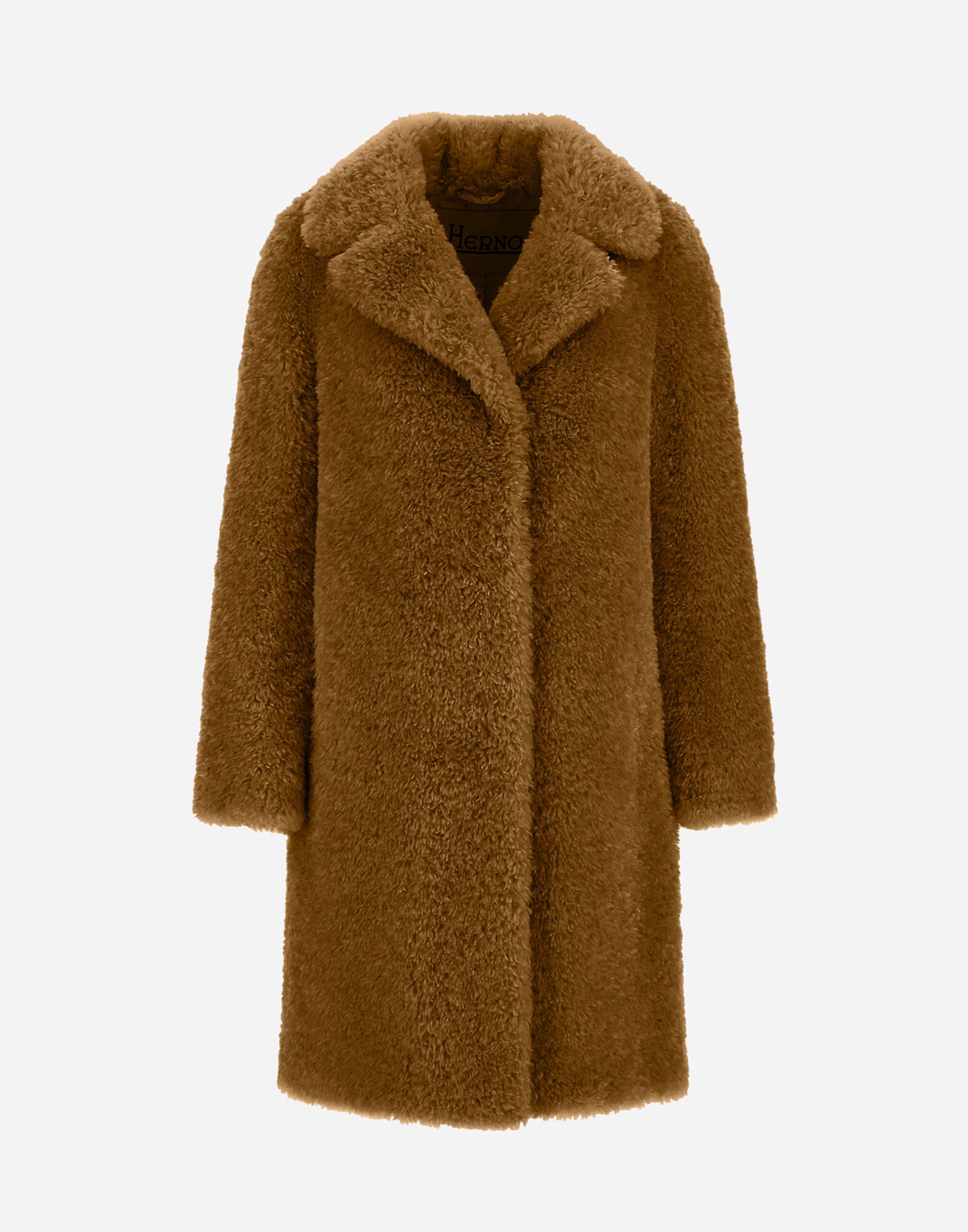 COAT IN CURLY ALTERNATIVE FUR