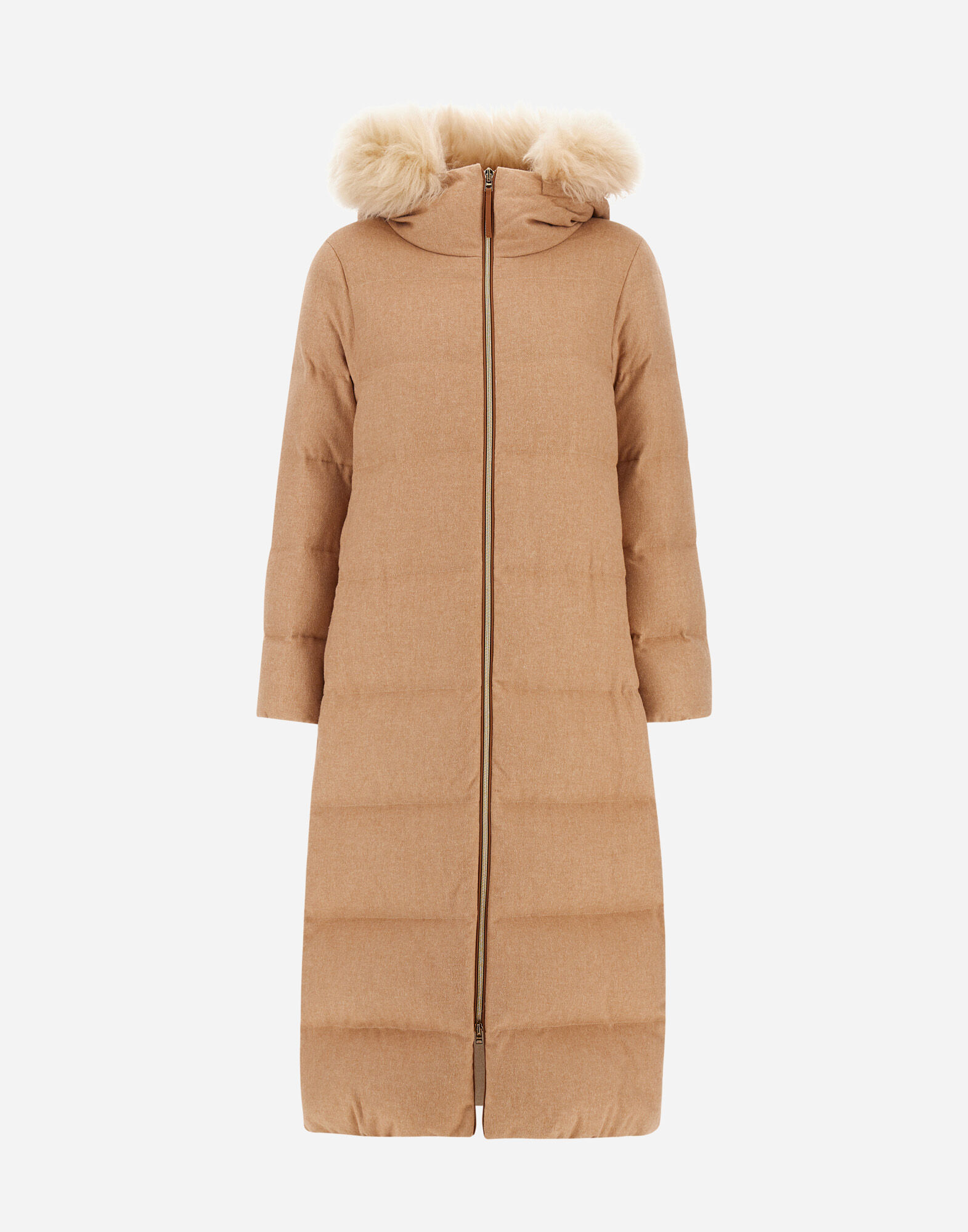 LONG JACKET IN CASHMERE, SILK AND MONOGRAM