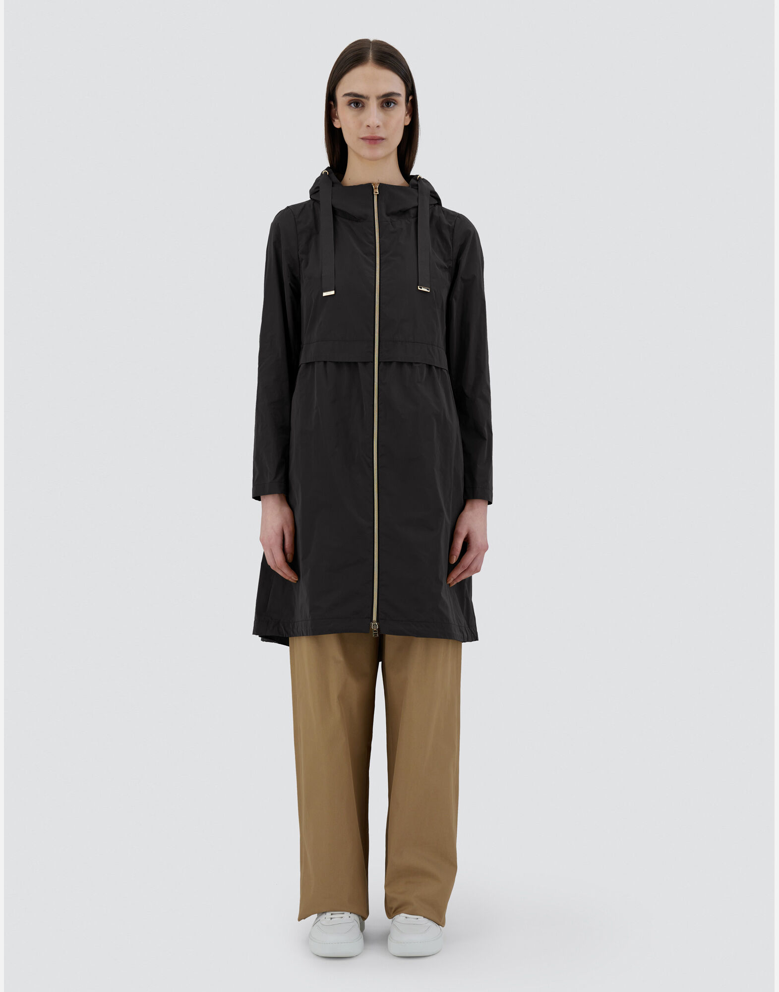 LONG NEW TECHNO TAFFETA' PARKA
