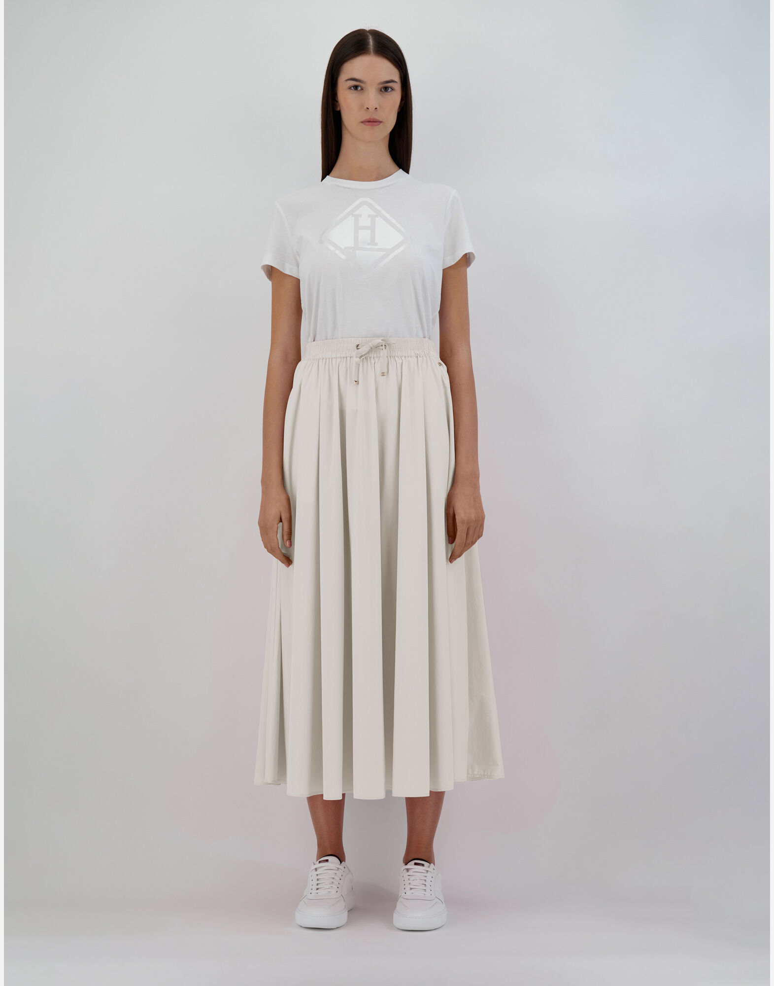SKIRT IN LIGHT NYLON STRETCH