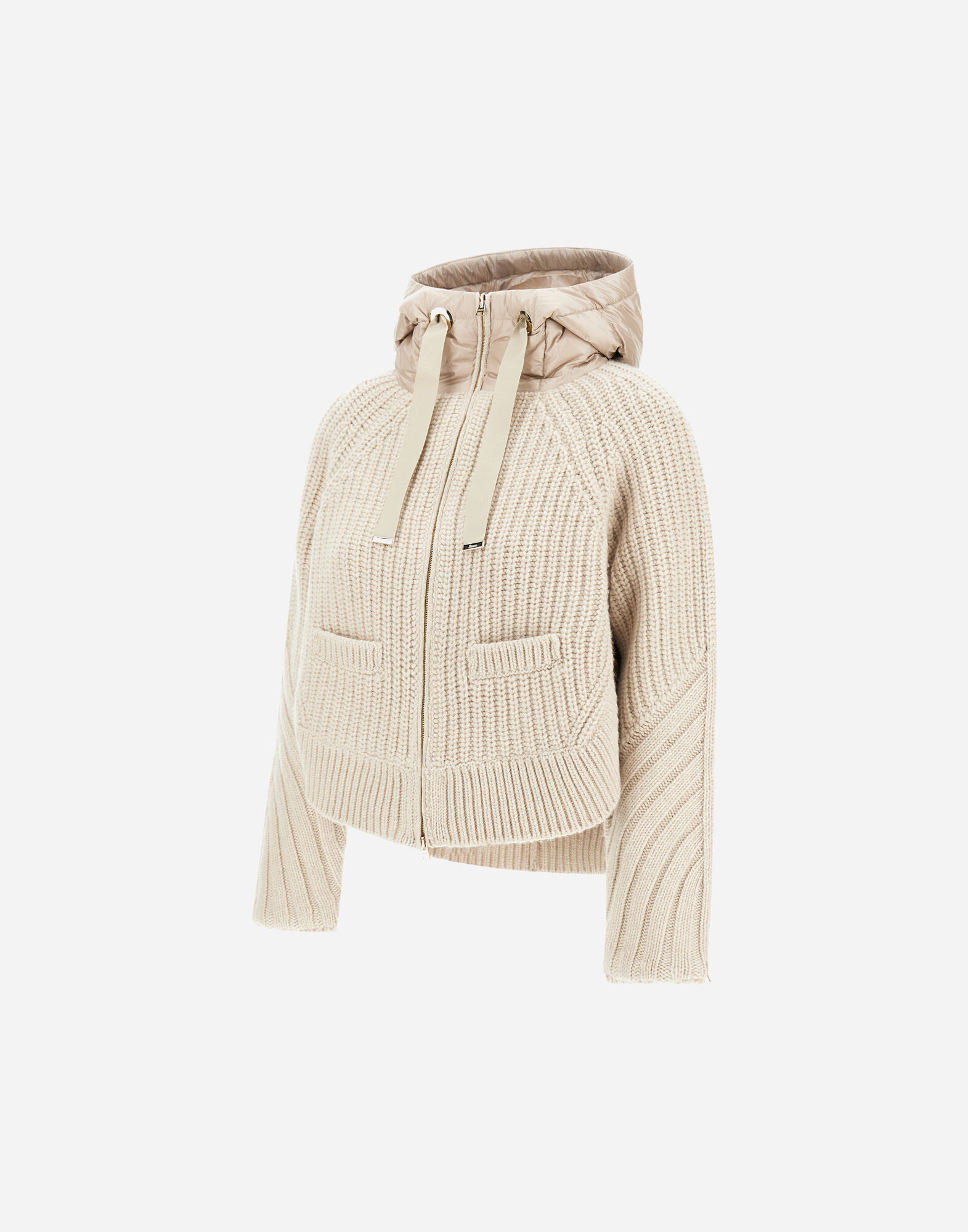 CARDIGAN IN COB STITCH WOOL AND NYLON ULTRALIGHT