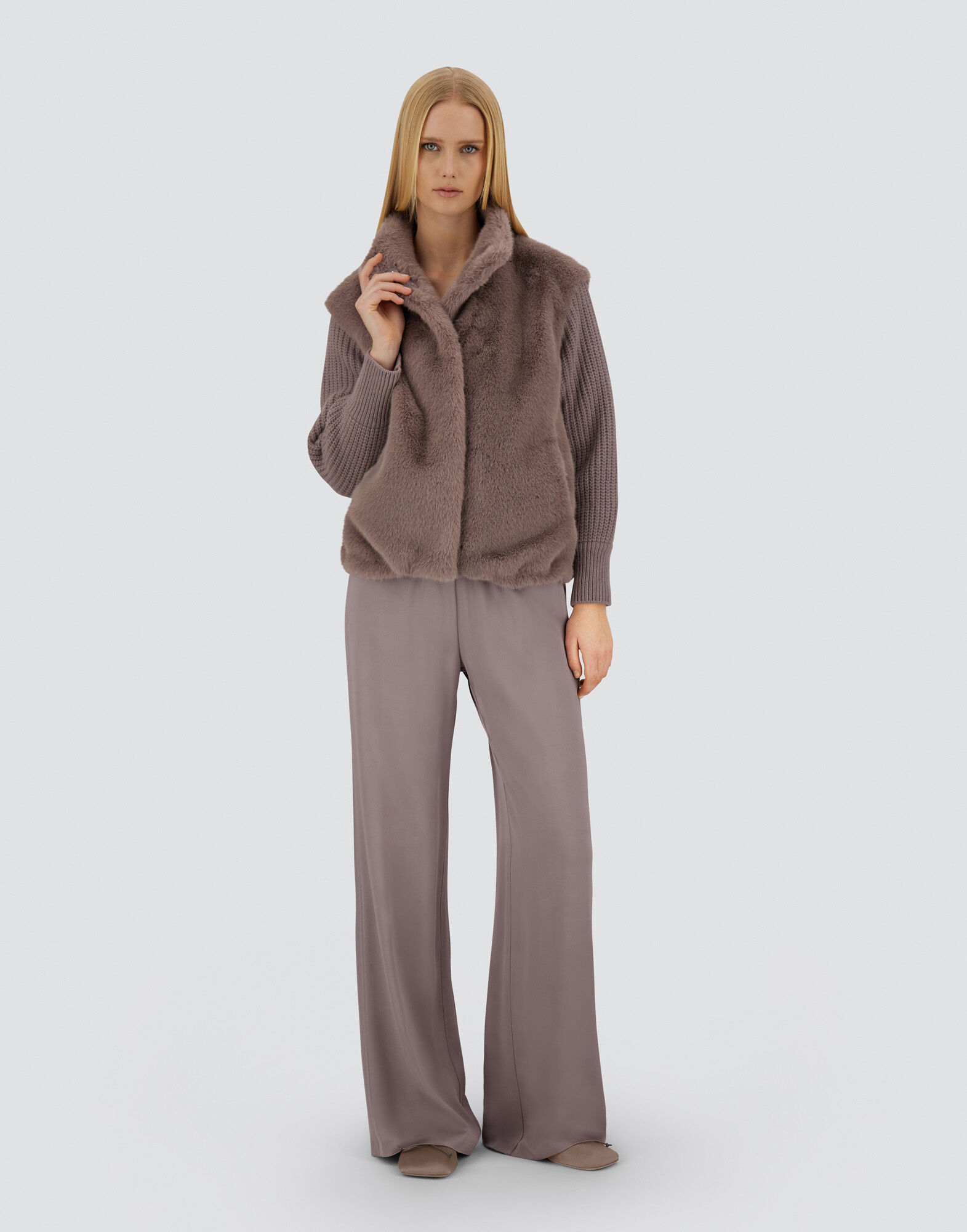 RESORT JACKET IN FAUX MINK FUR