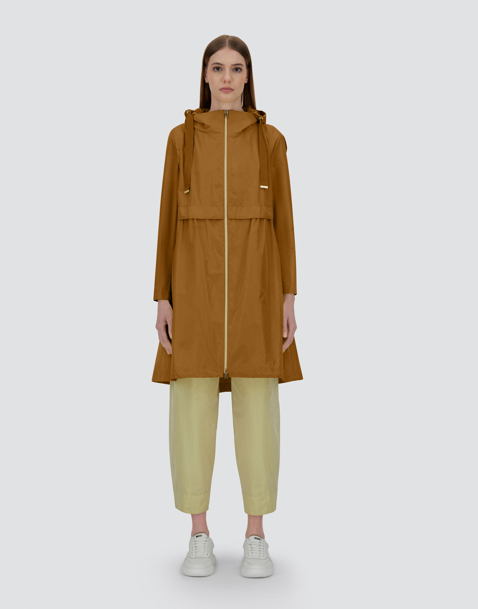 NEW TECHNO TAFFETA LONG PARKA