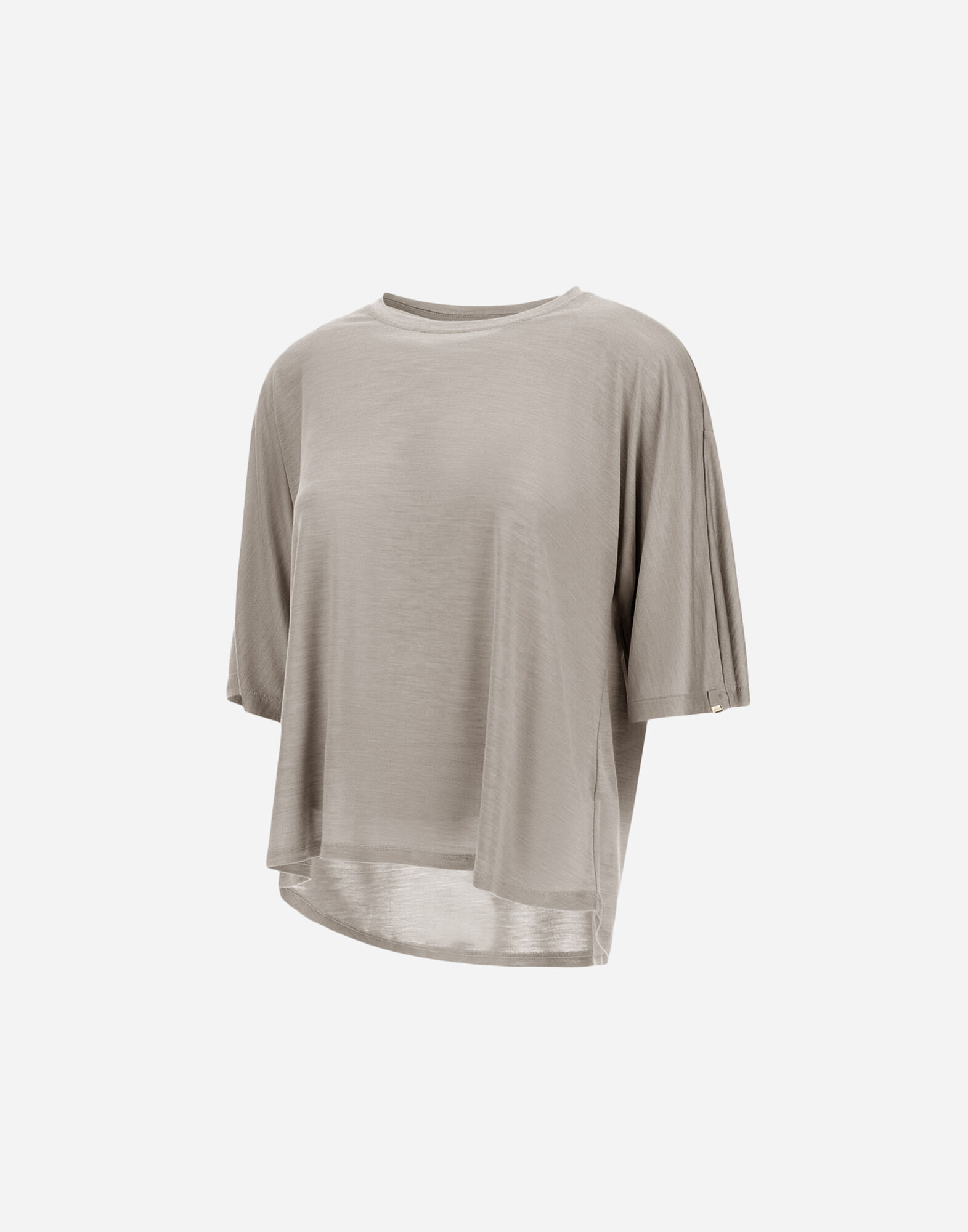 T-SHIRT IN LIGHT SILK & WOOL