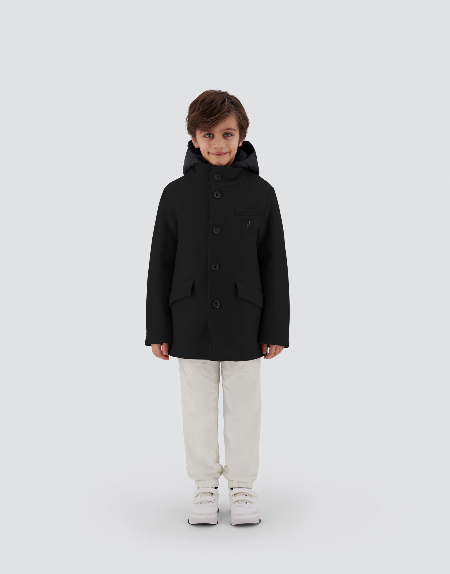 COAT IN ECOWOOL AND NYLON CHAMONIX