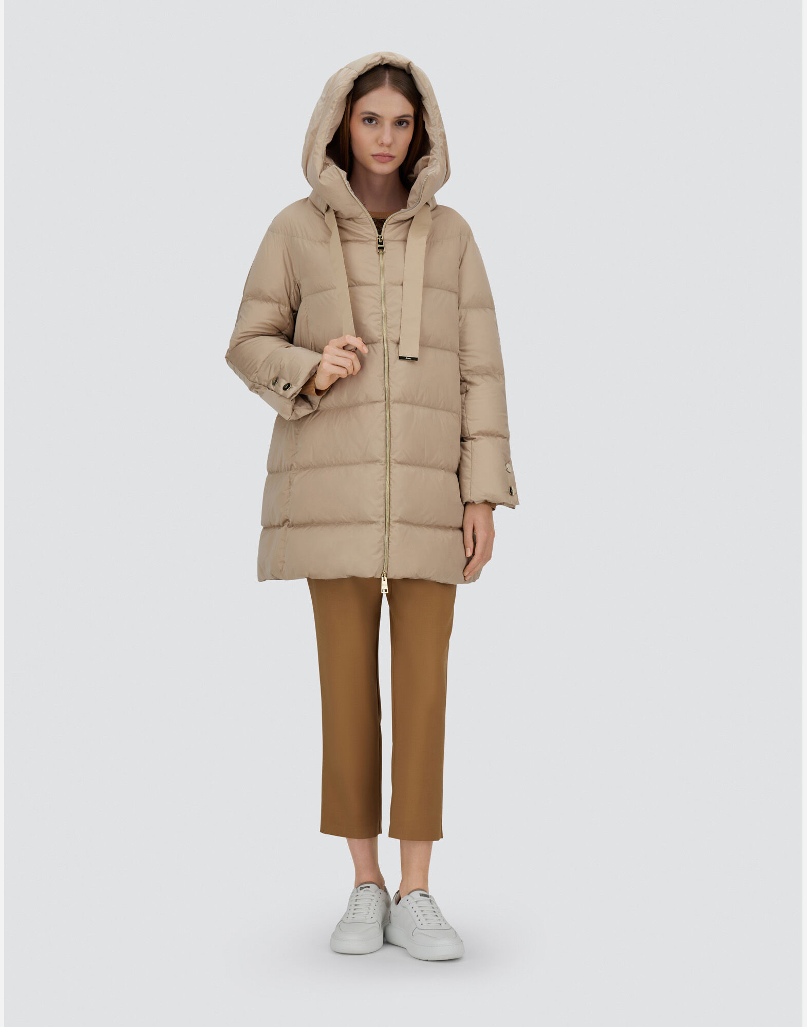 A-SHAPE JACKET IN SATIN
