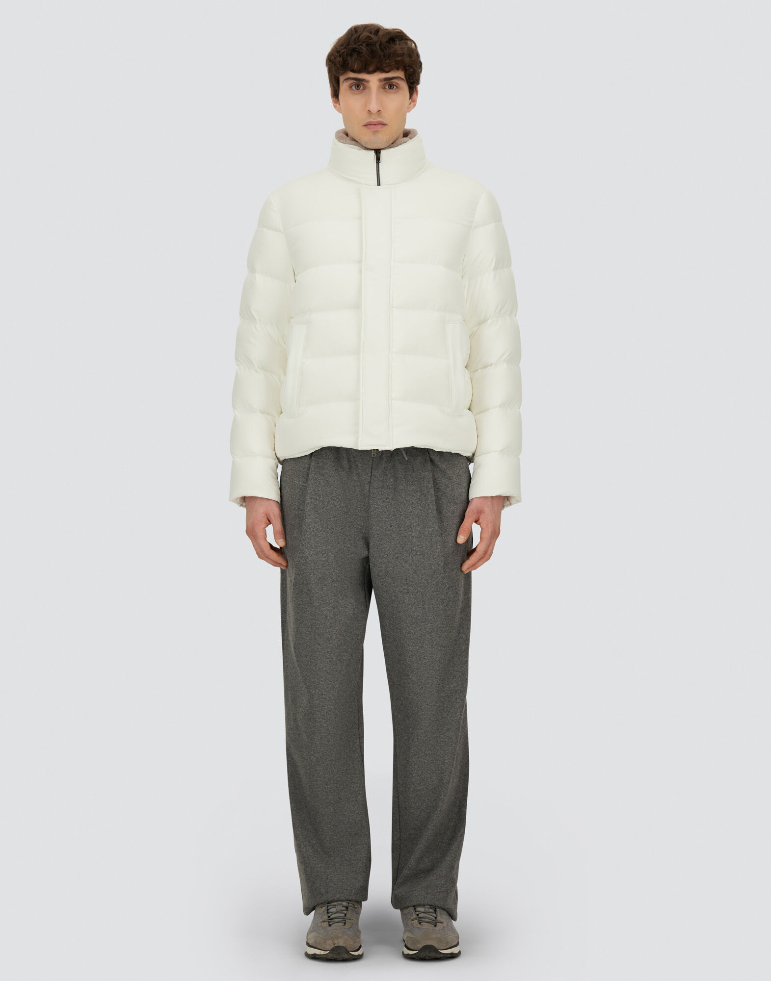 BOMBER JACKET IN ARENDELLE AND FAUX FUR