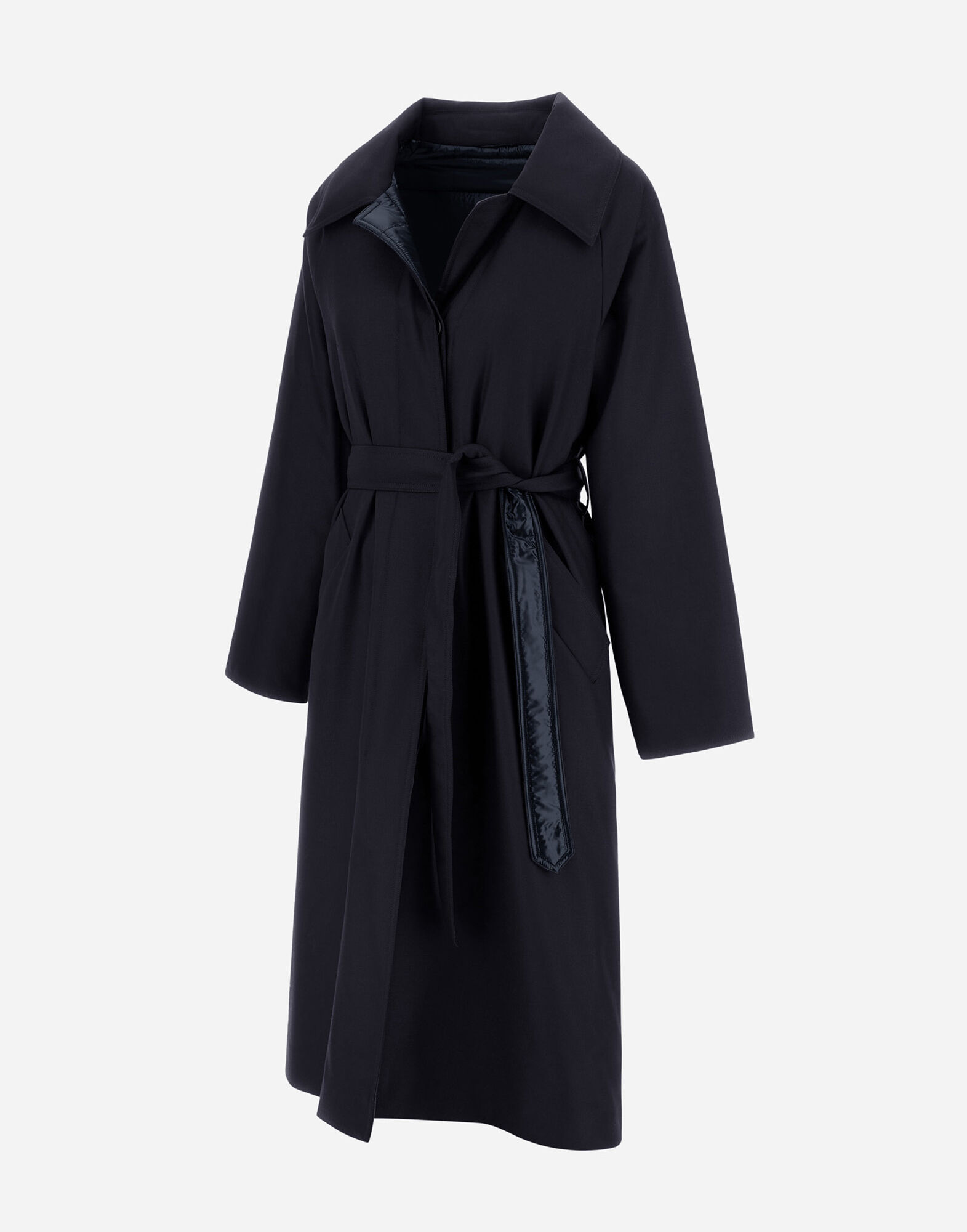 REVERSIBLE TRENCH IN FLUID WOOL AND NYLON ULTRALIGHT