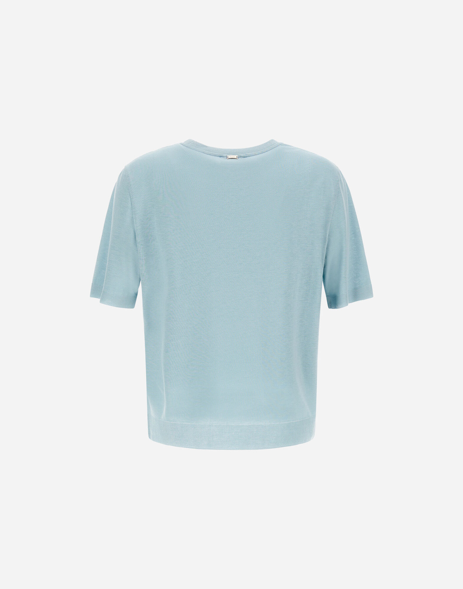 T-SHIRT IN GLAM KNIT EFFECT AND SATIN