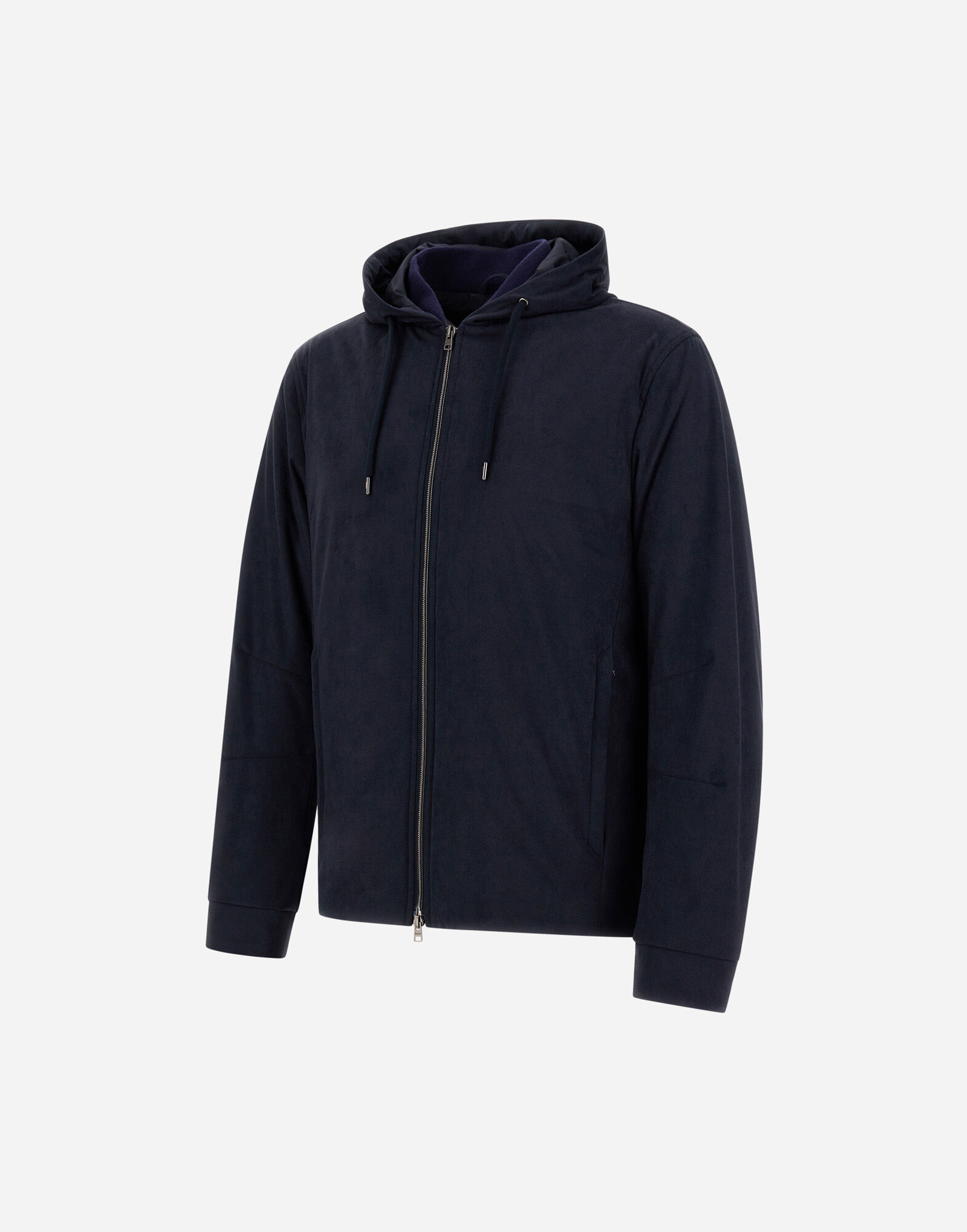 RESORT JACKET IN MELANGE SUEDE EFFECT & ECOAGE