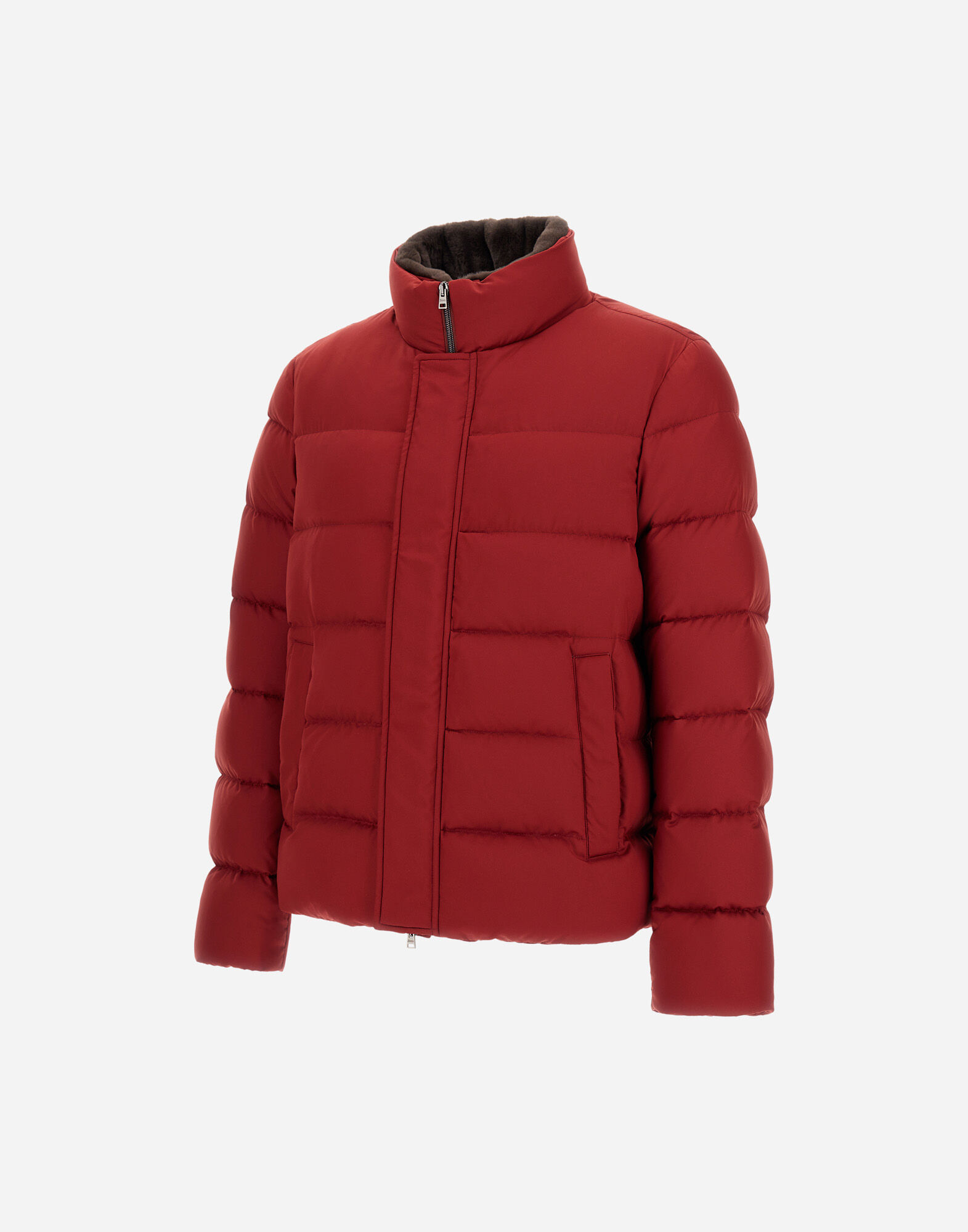 BOMBER JACKET IN ARENDELLE AND FAUX FUR