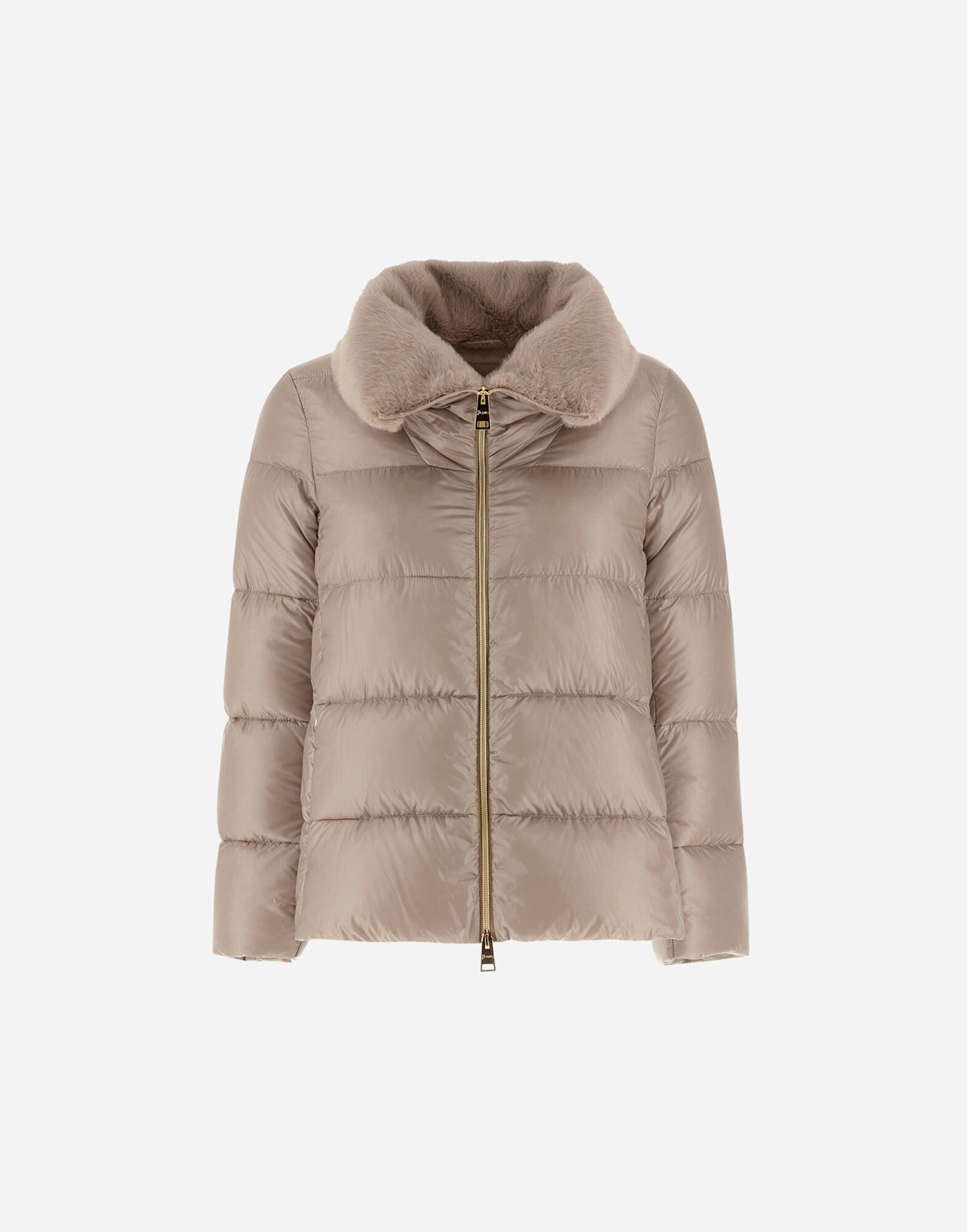 JACKET IN NYLON ULTRALIGHT AND LADY ALTERNATIVE FUR