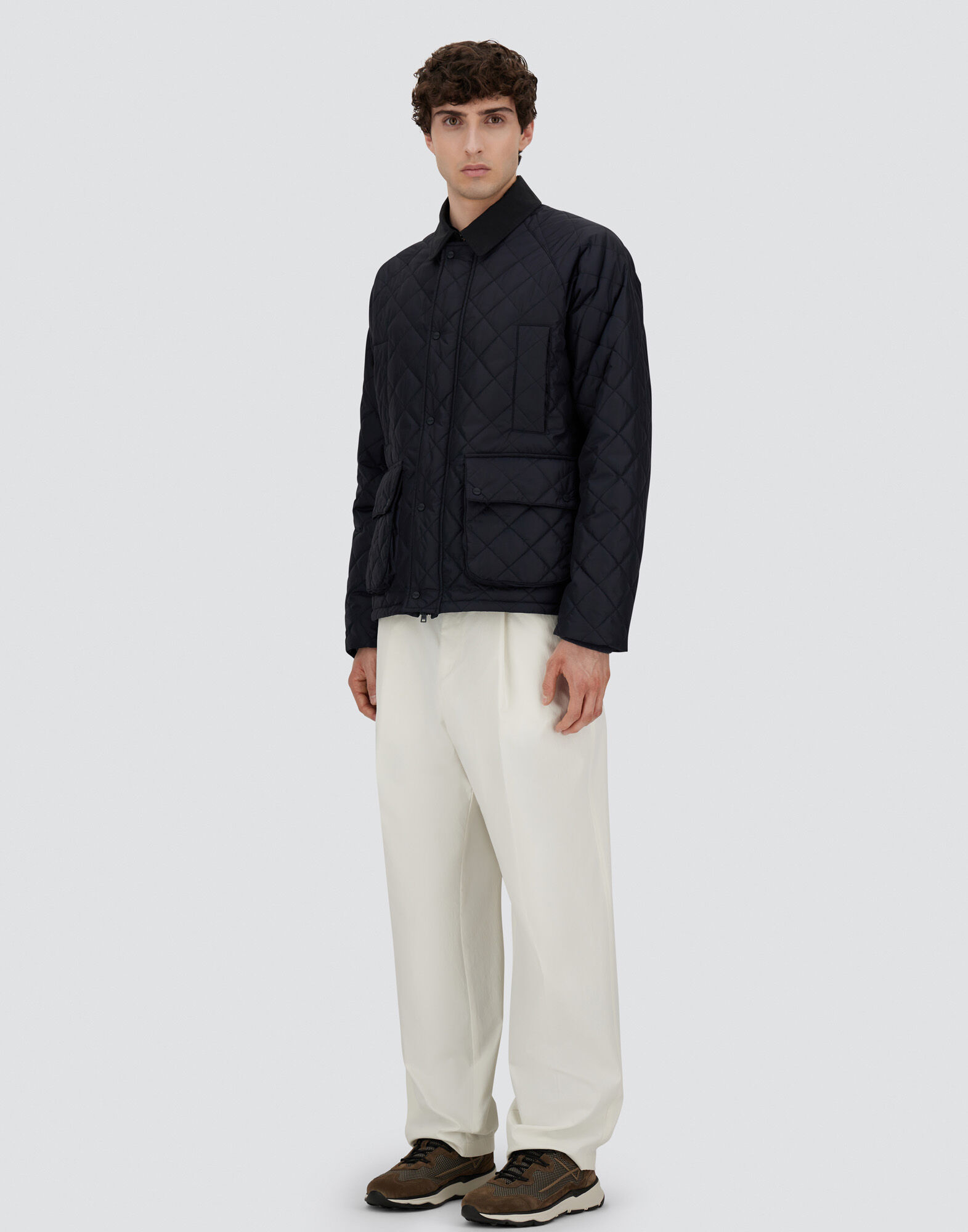 JACKET IN NYLON CHAMONIX AND WAXED TECH COTTON