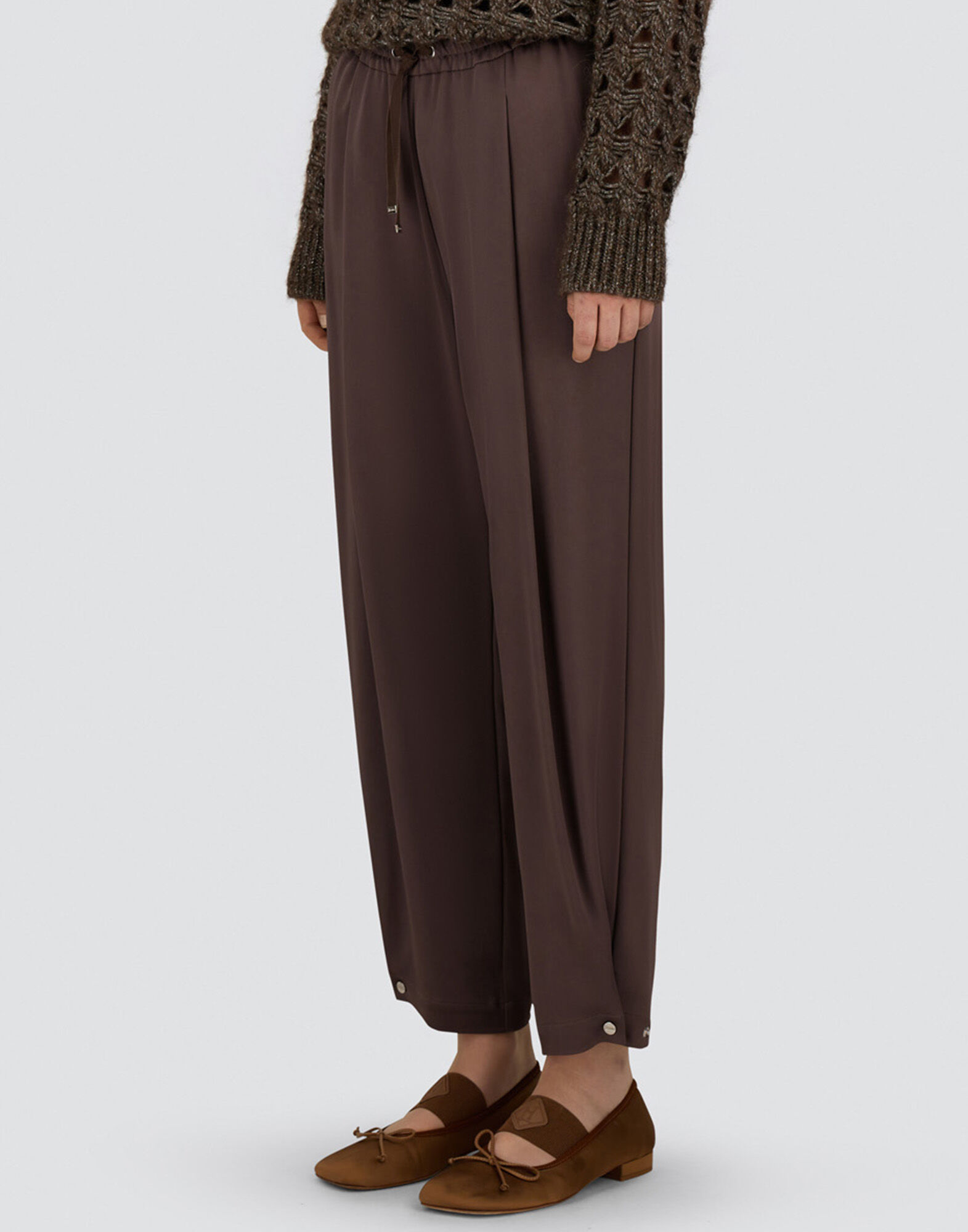 RESORT TROUSERS IN ENVERS SATIN