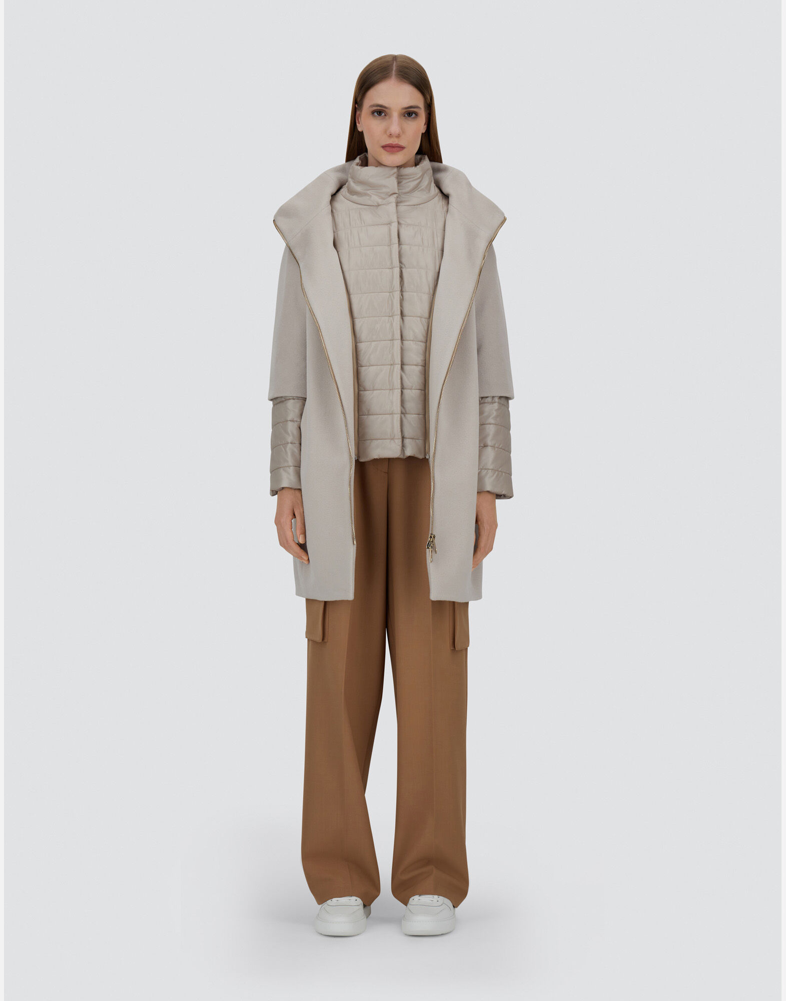 COAT IN LUXURY WOOL AND NYLON ULTRALIGHT